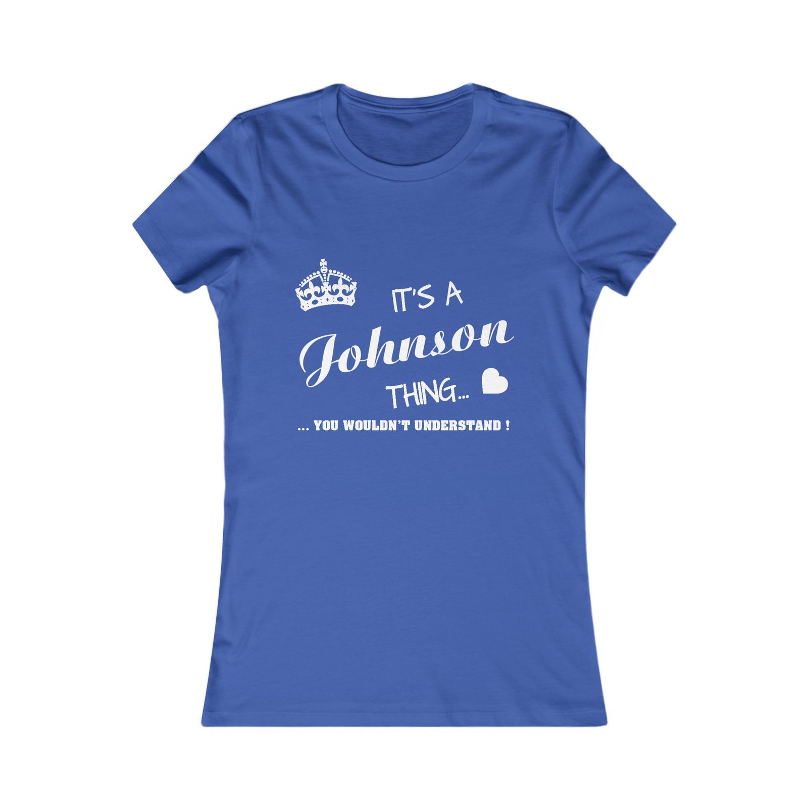 Minimalist White Script Design — Women Tee