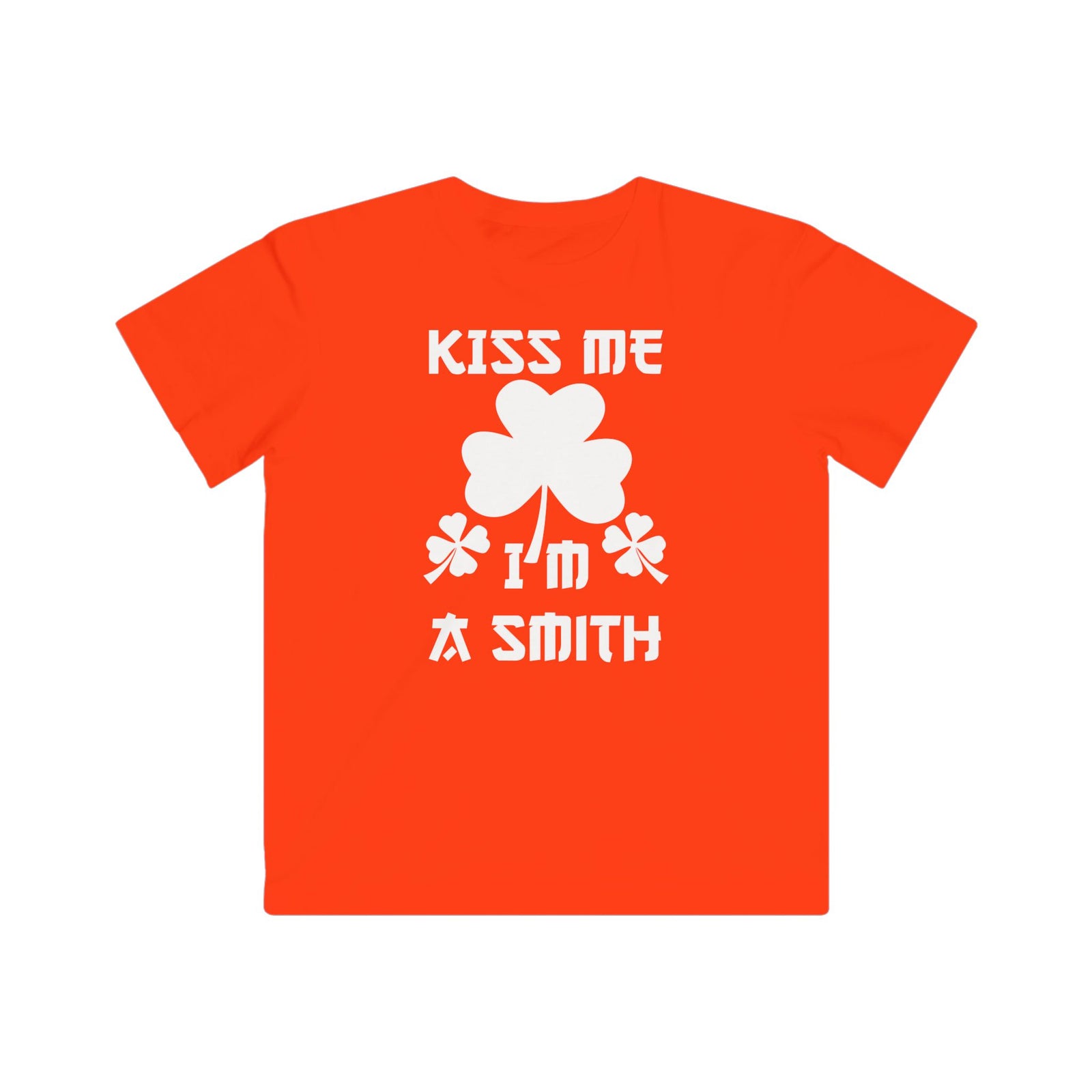 Kiss Me I'm A Smith Shamrock Design — Kids