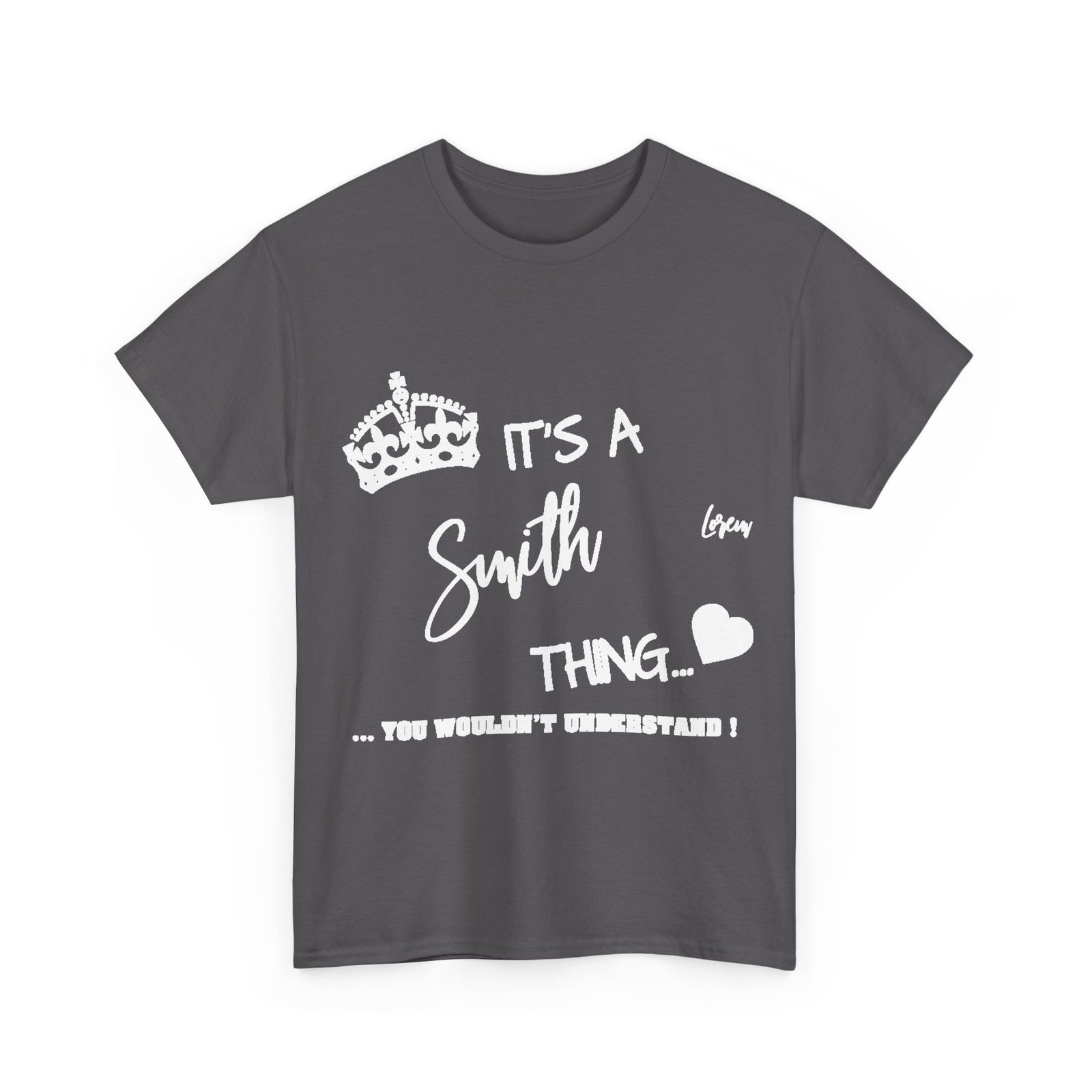Minimalist White Text Design — Unisex Tee