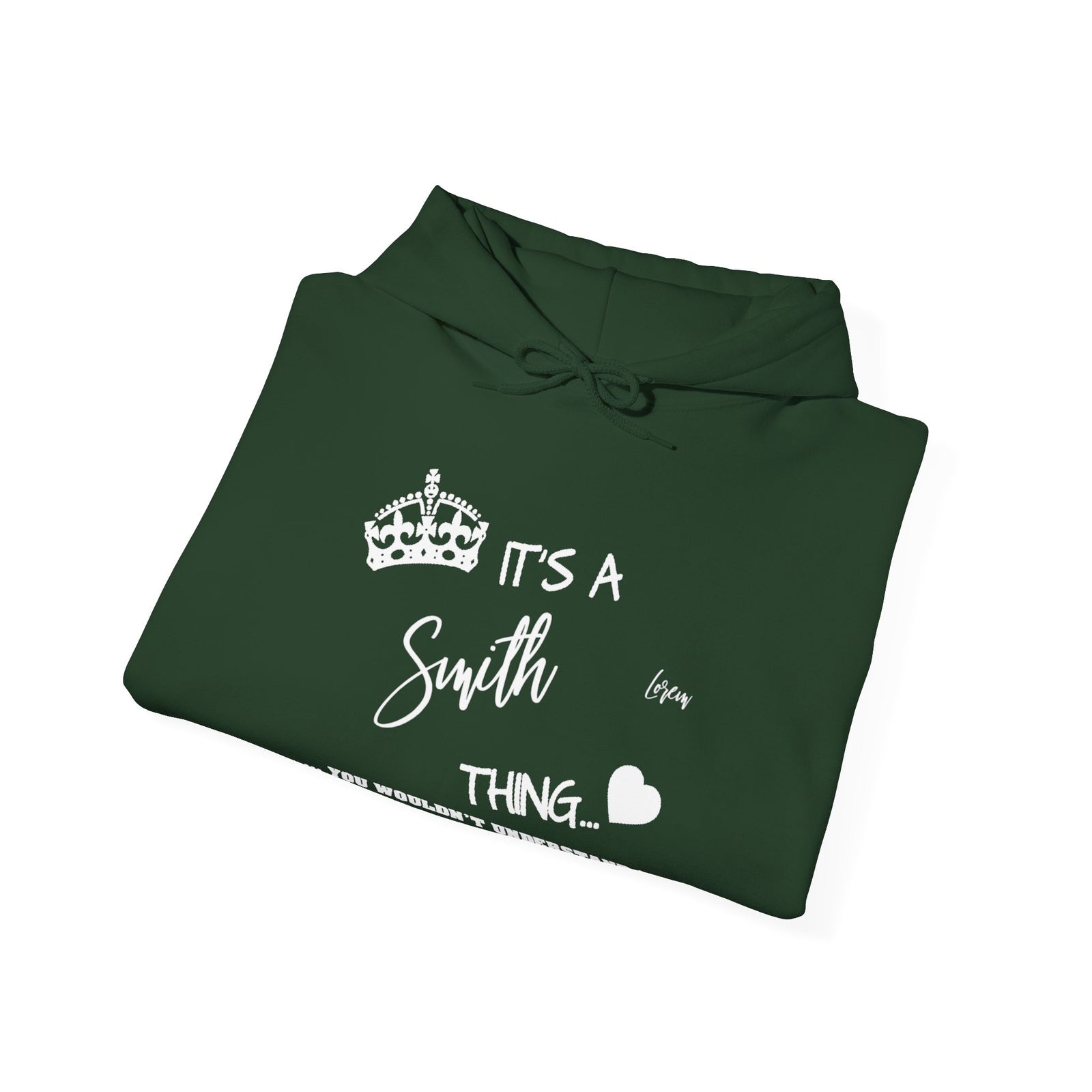 White Floral Line Art with Inspirational Text — Hoodie