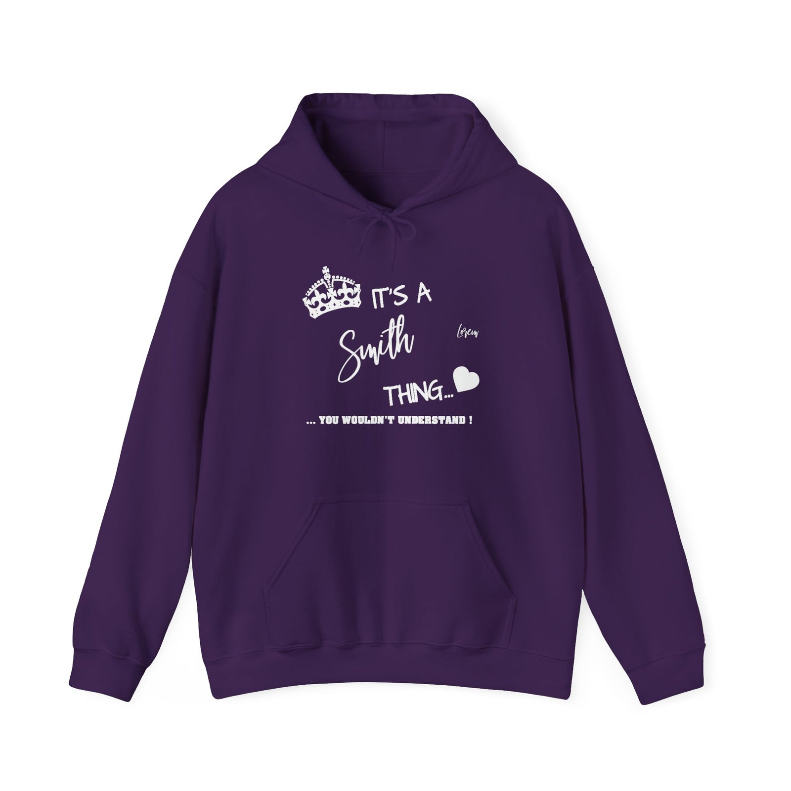 White Floral Line Art with Inspirational Text — Hoodie