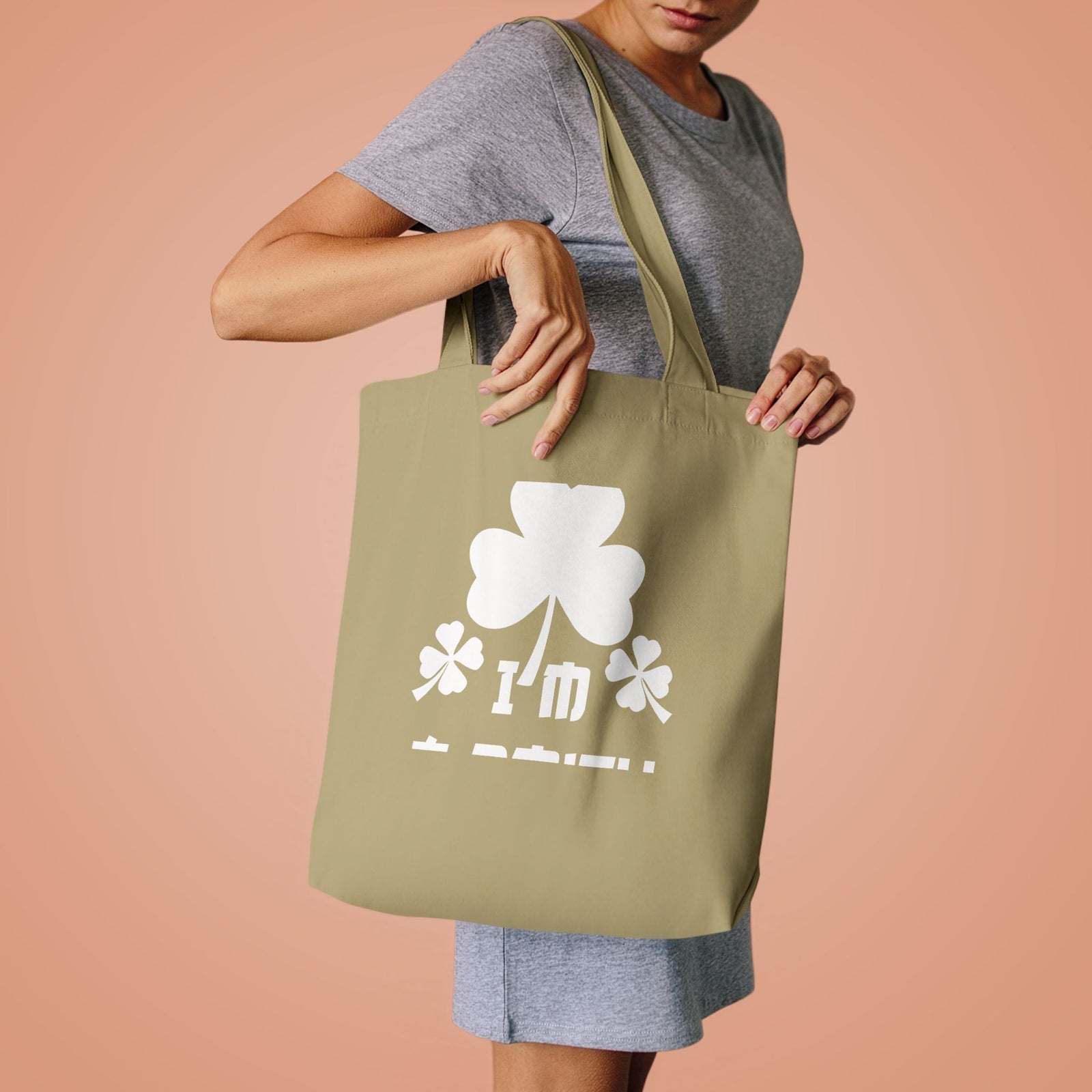 Kiss Me I'm A Smith Shamrock Design — Cotton Tote Bag