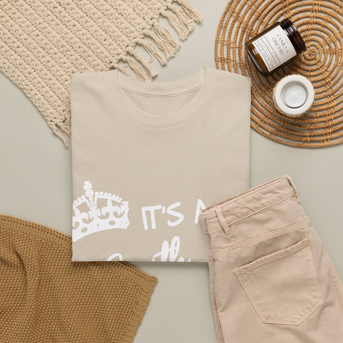 Vintage Sunset With Palm Trees Silhouette — Unisex Tee