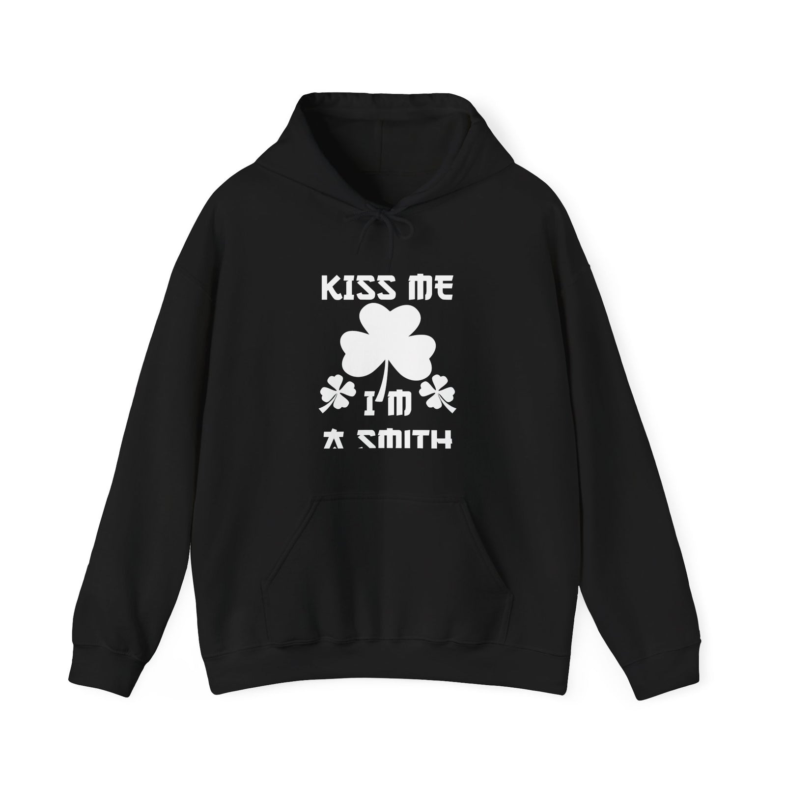 Kiss Me I'm a Smith Shamrock Design — Hoodie