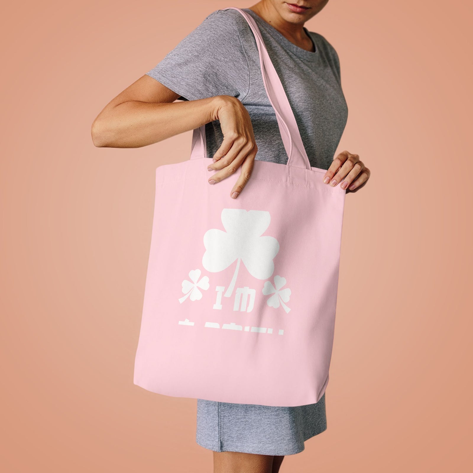 Kiss Me I'm A Smith Shamrock Design — Cotton Tote Bag