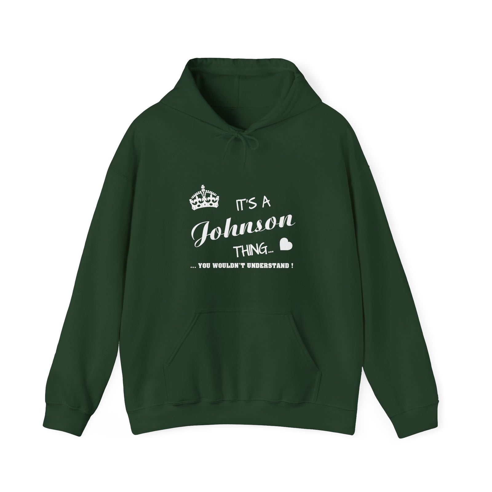 Minimalist White Script Design — Hoodie