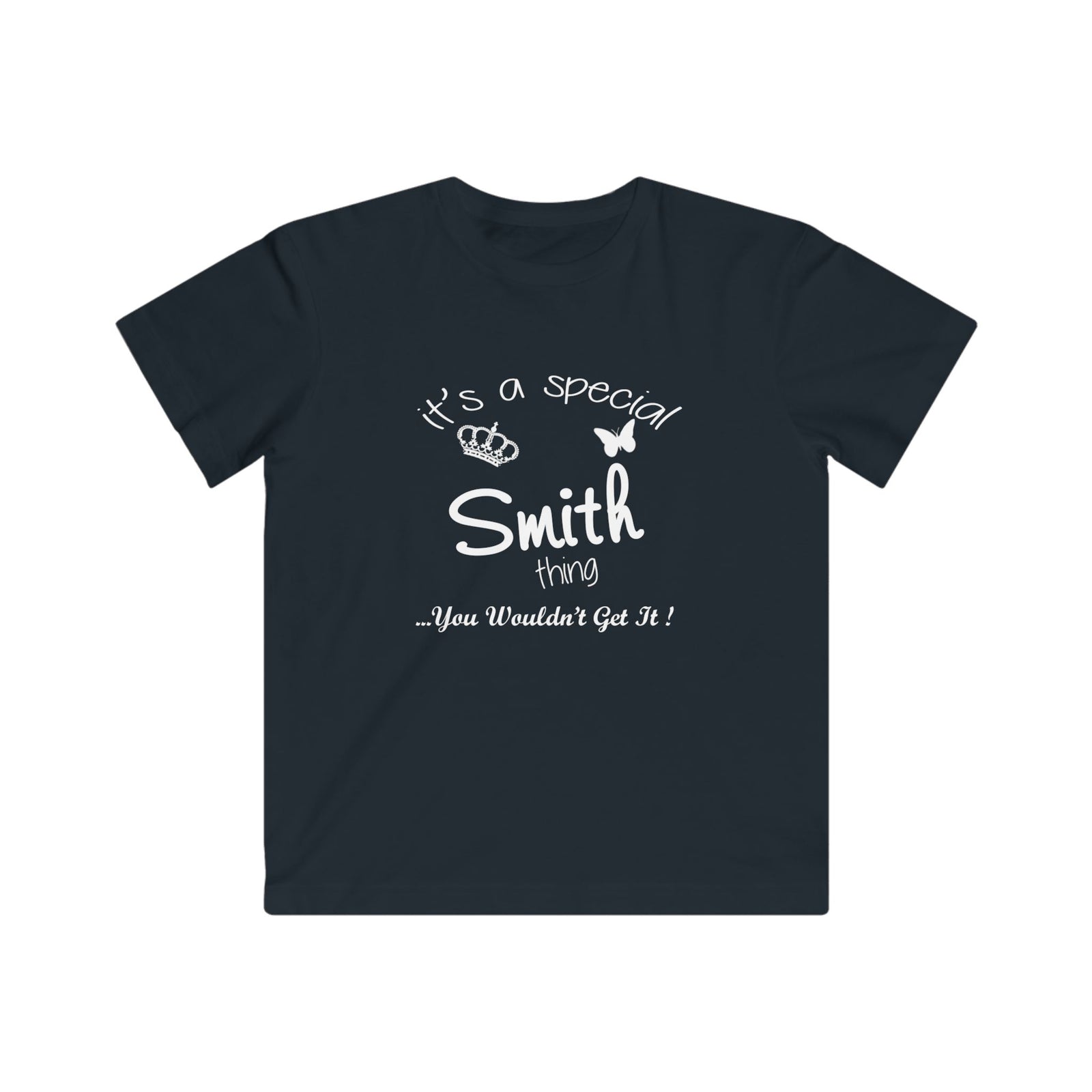 Elegant White Butterfly Silhouette — Kids