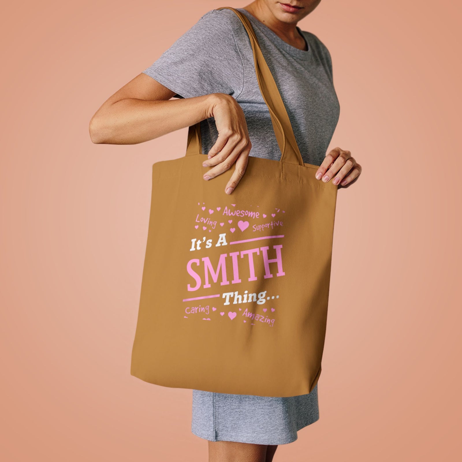 Positive Words Heartburst Design — Cotton Tote Bag