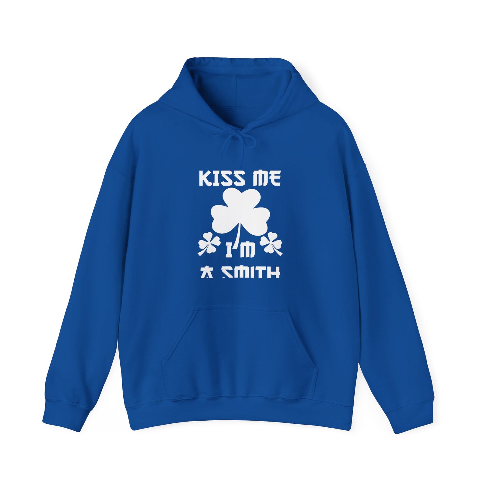 Kiss Me I'm A Smith Shamrock Design — Hoodie