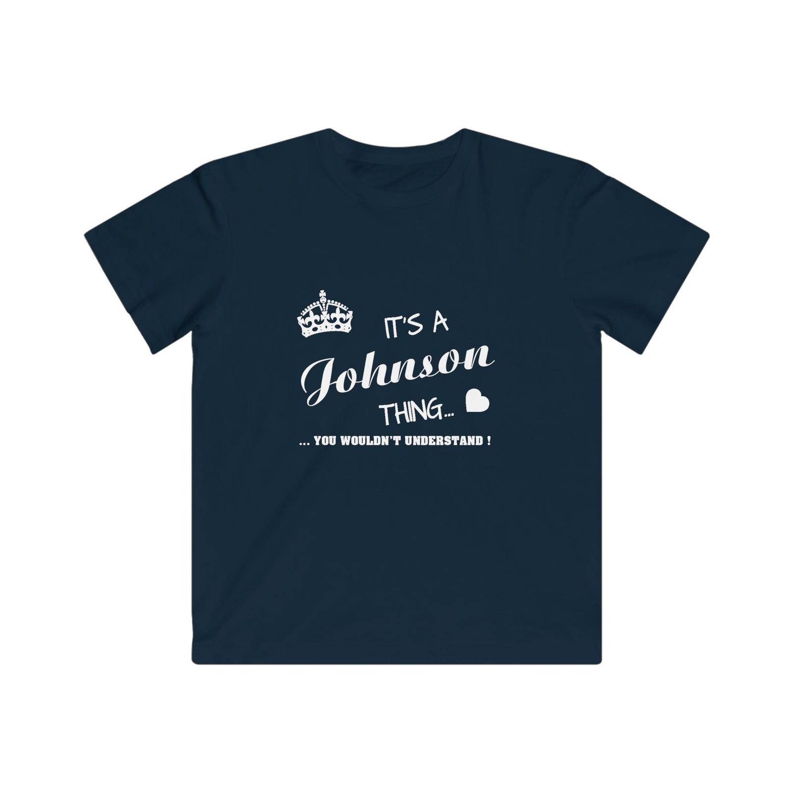 Minimalist White Script Design — Kids