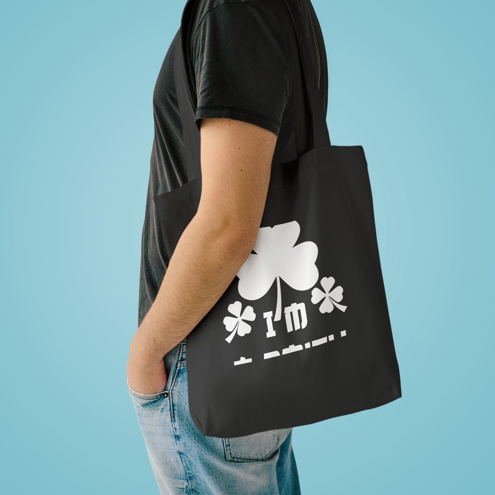 Kiss Me I'm A Smith Shamrock Design — Cotton Tote Bag