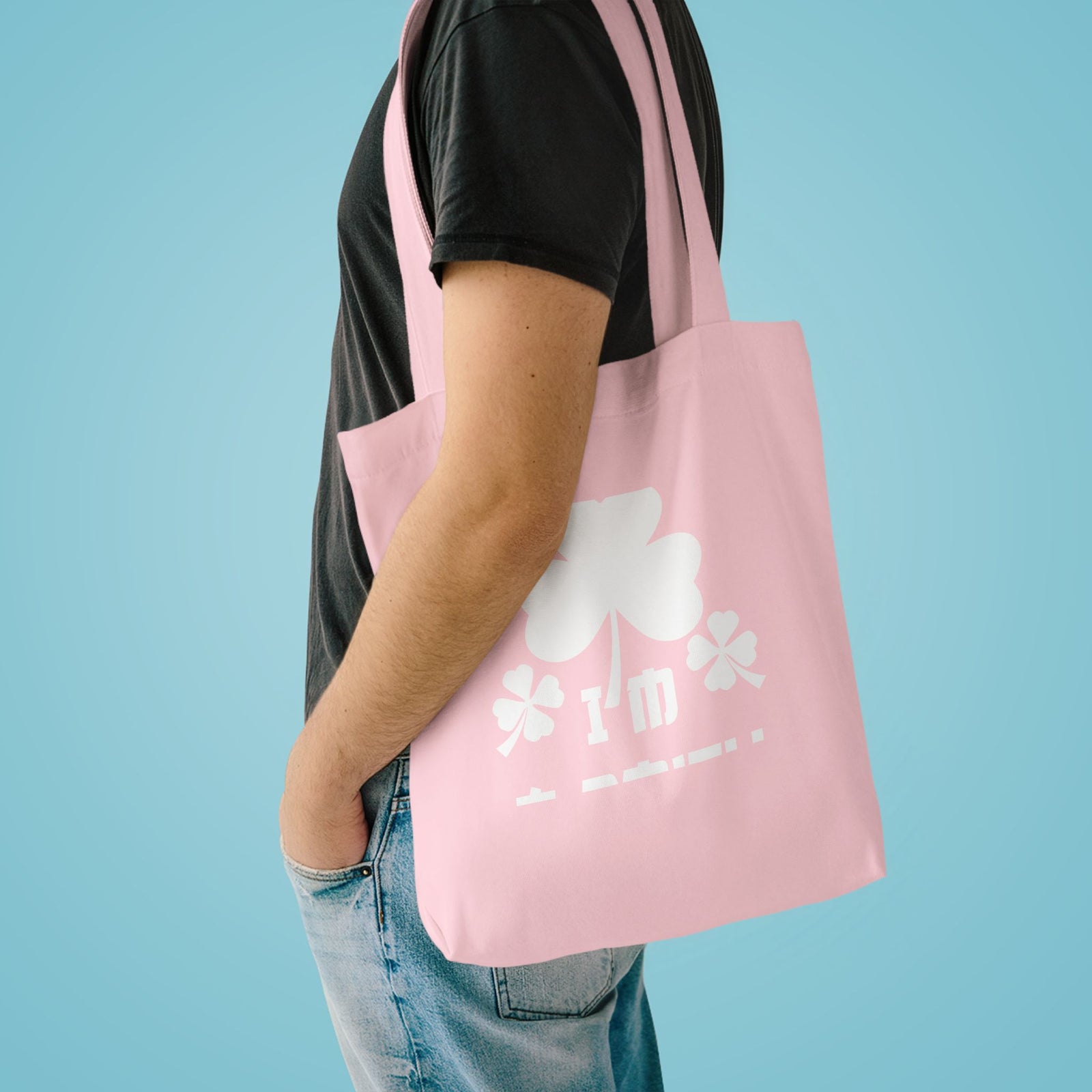 Kiss Me I'm A Smith Shamrock Design — Cotton Tote Bag