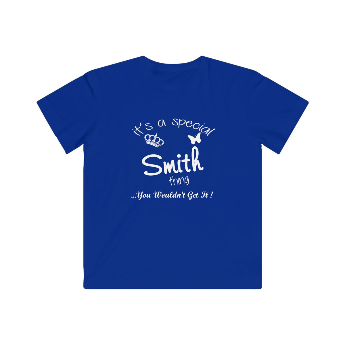 White Lucky Butterfly Minimalist Design — Kids
