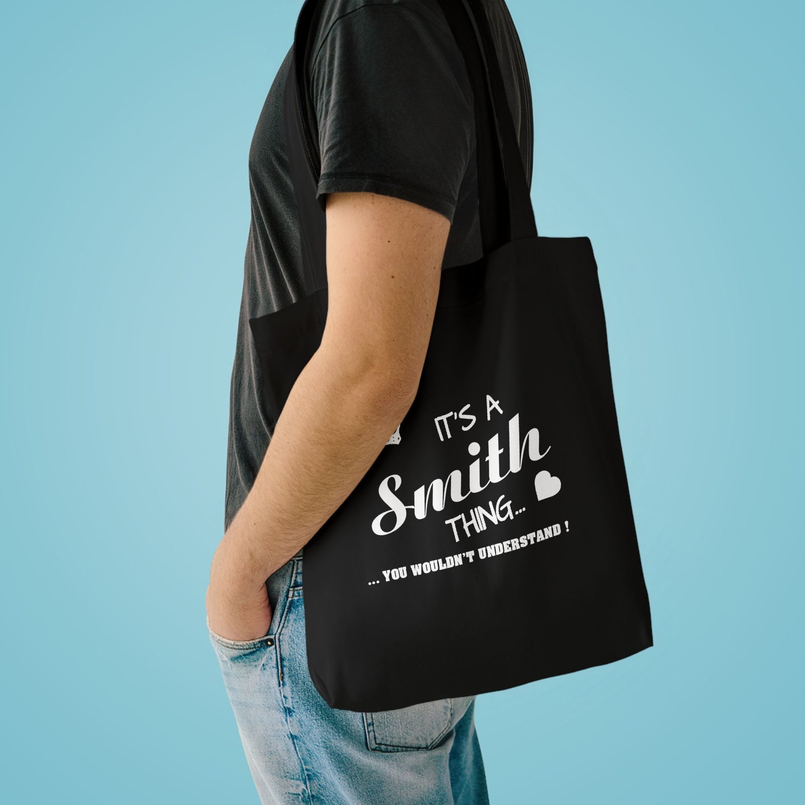Elegant White Feather Silhouette — Cotton Tote Bag
