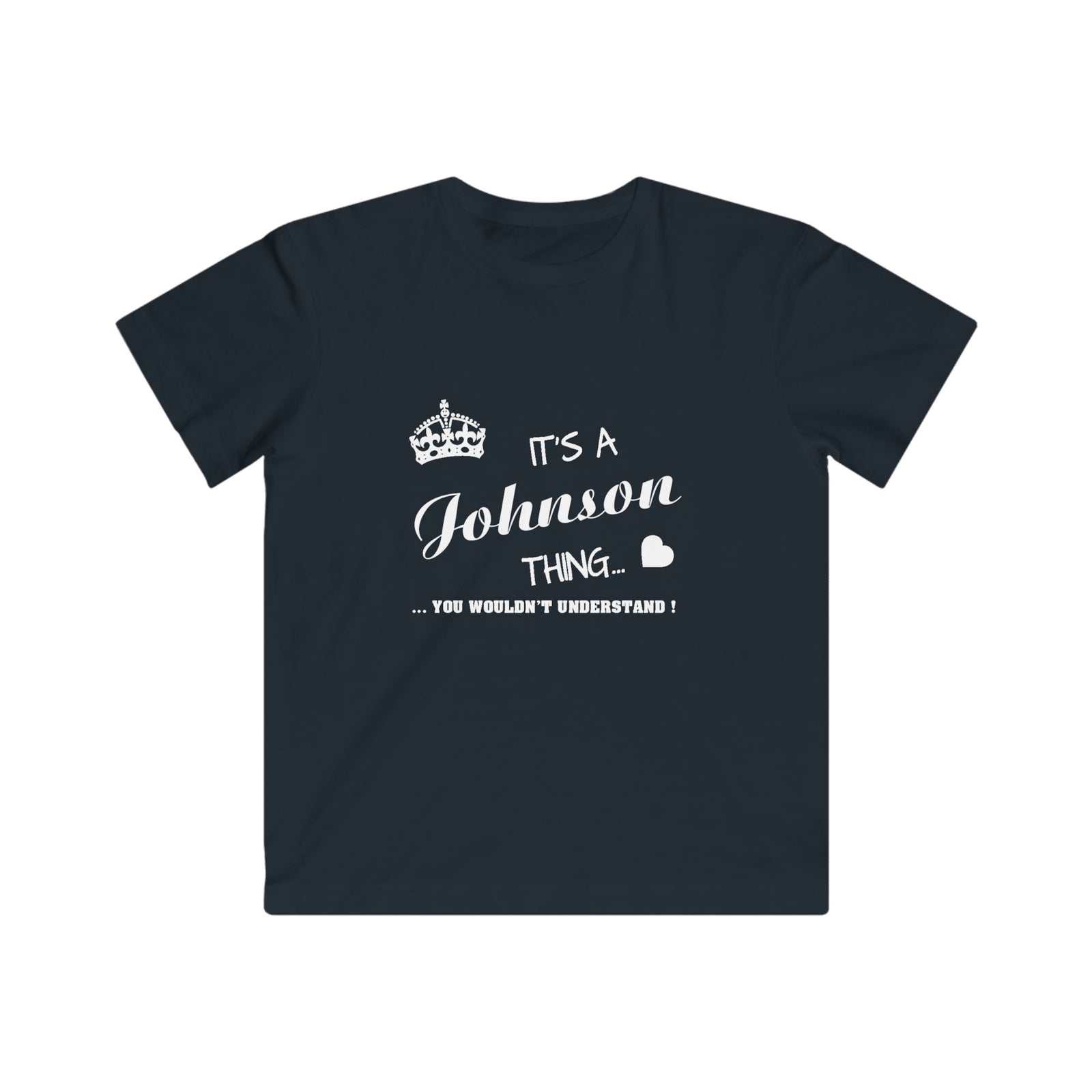 Minimalist White Script Design — Kids