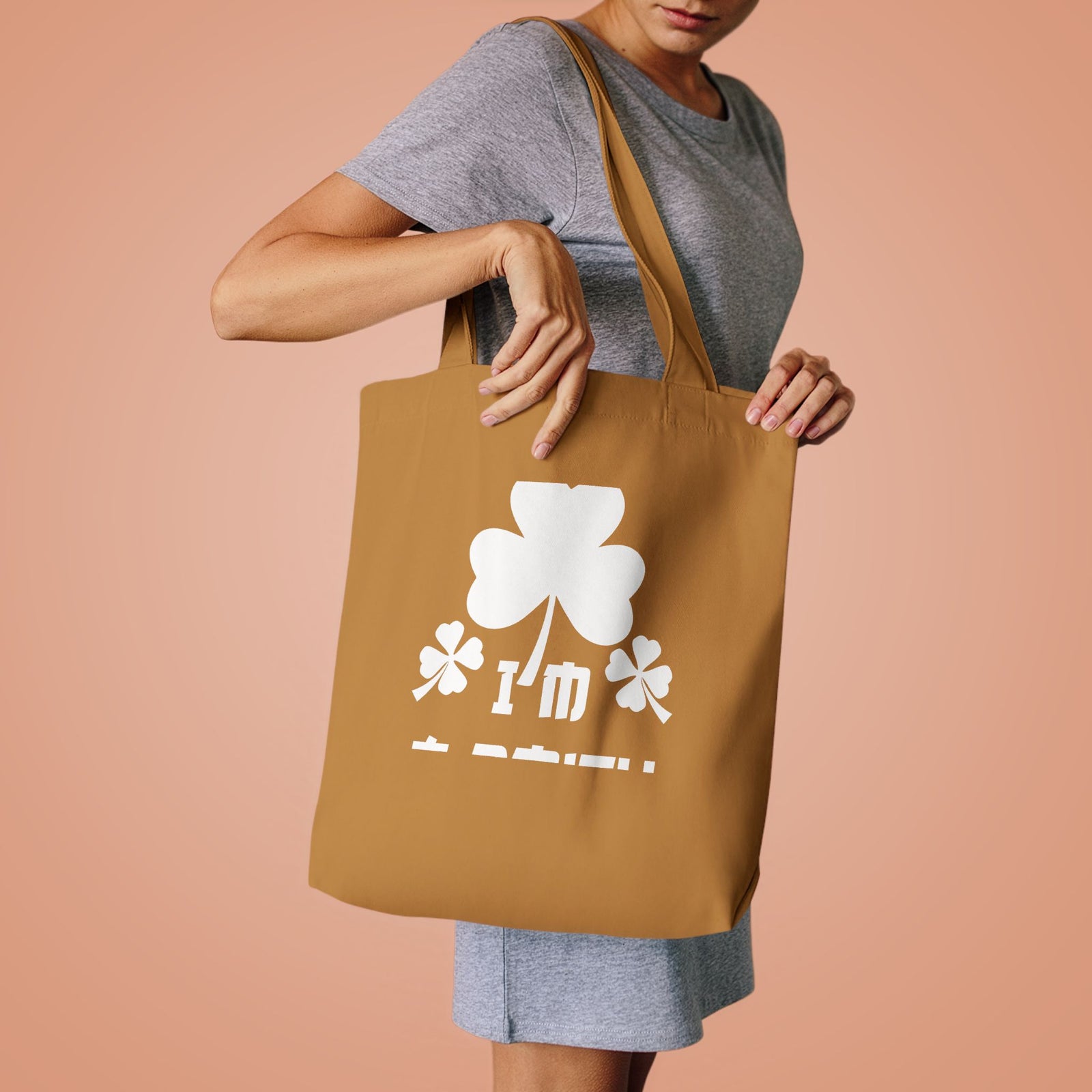 Kiss Me I'm A Smith Shamrock Design — Cotton Tote Bag