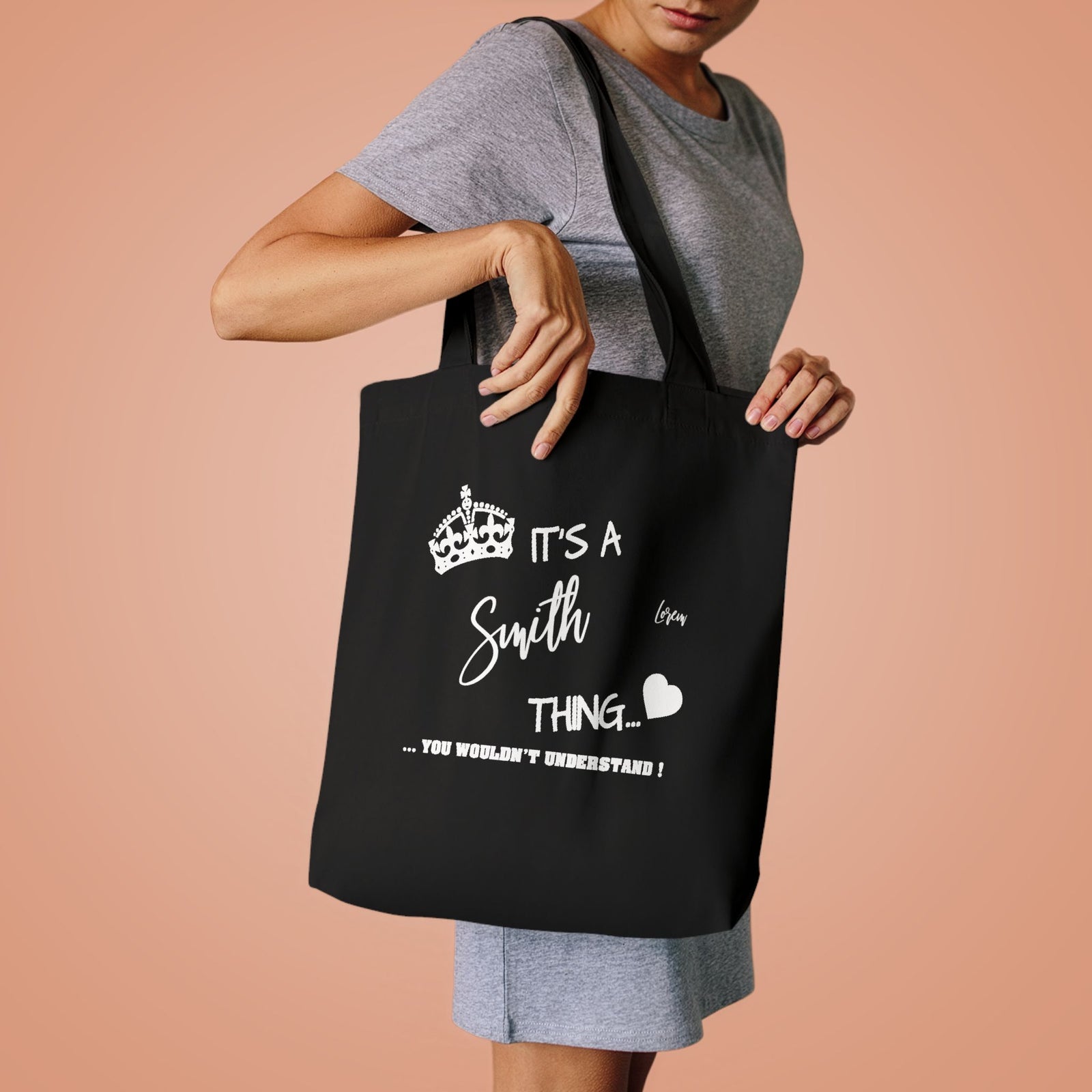 Bold Black Paw Print Heart Design — Cotton Tote Bag