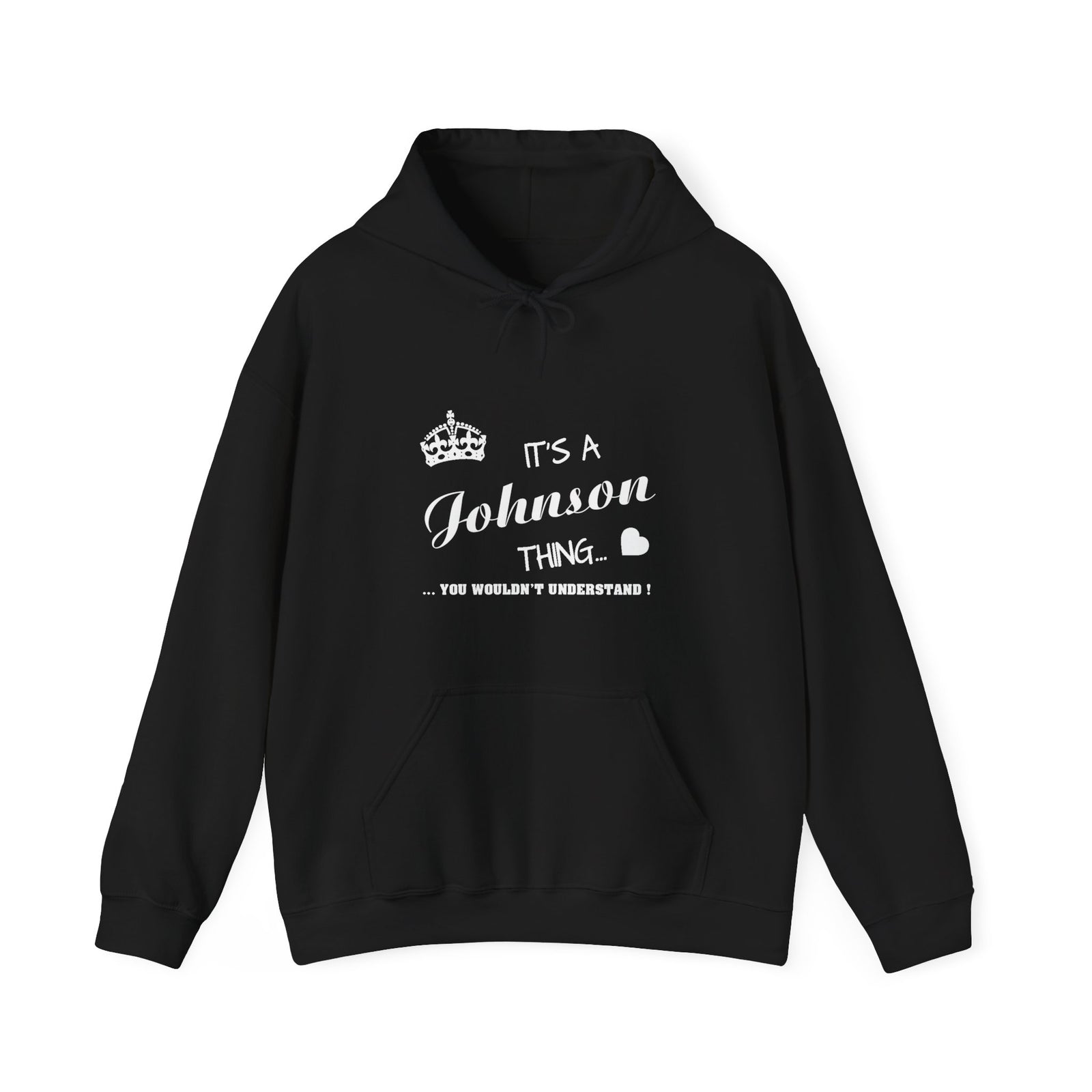 Minimalist White Script Design — Hoodie