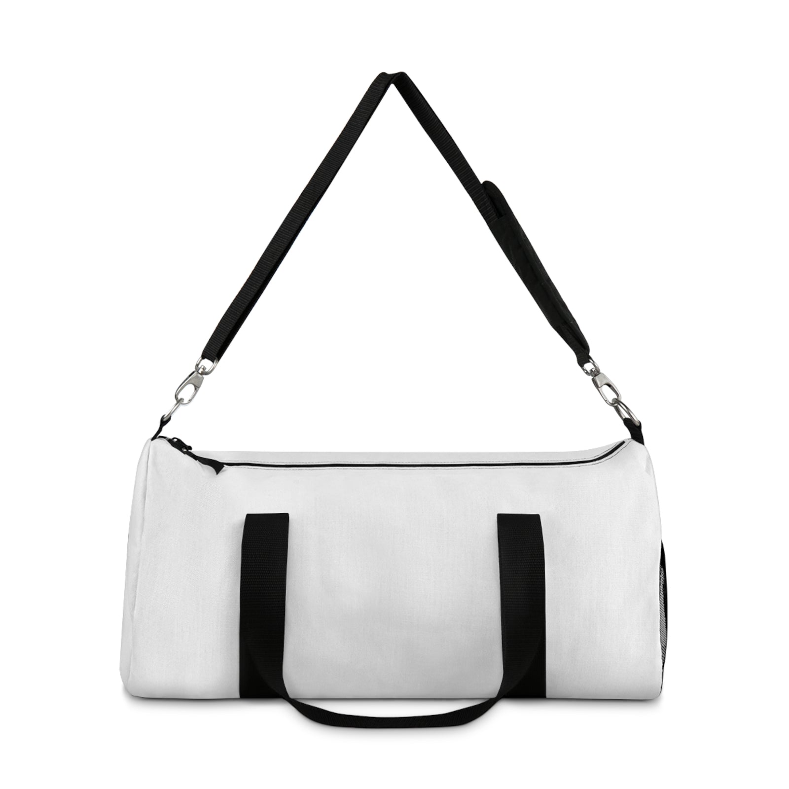 Elegant White Feather Silhouette — Duffel Bag