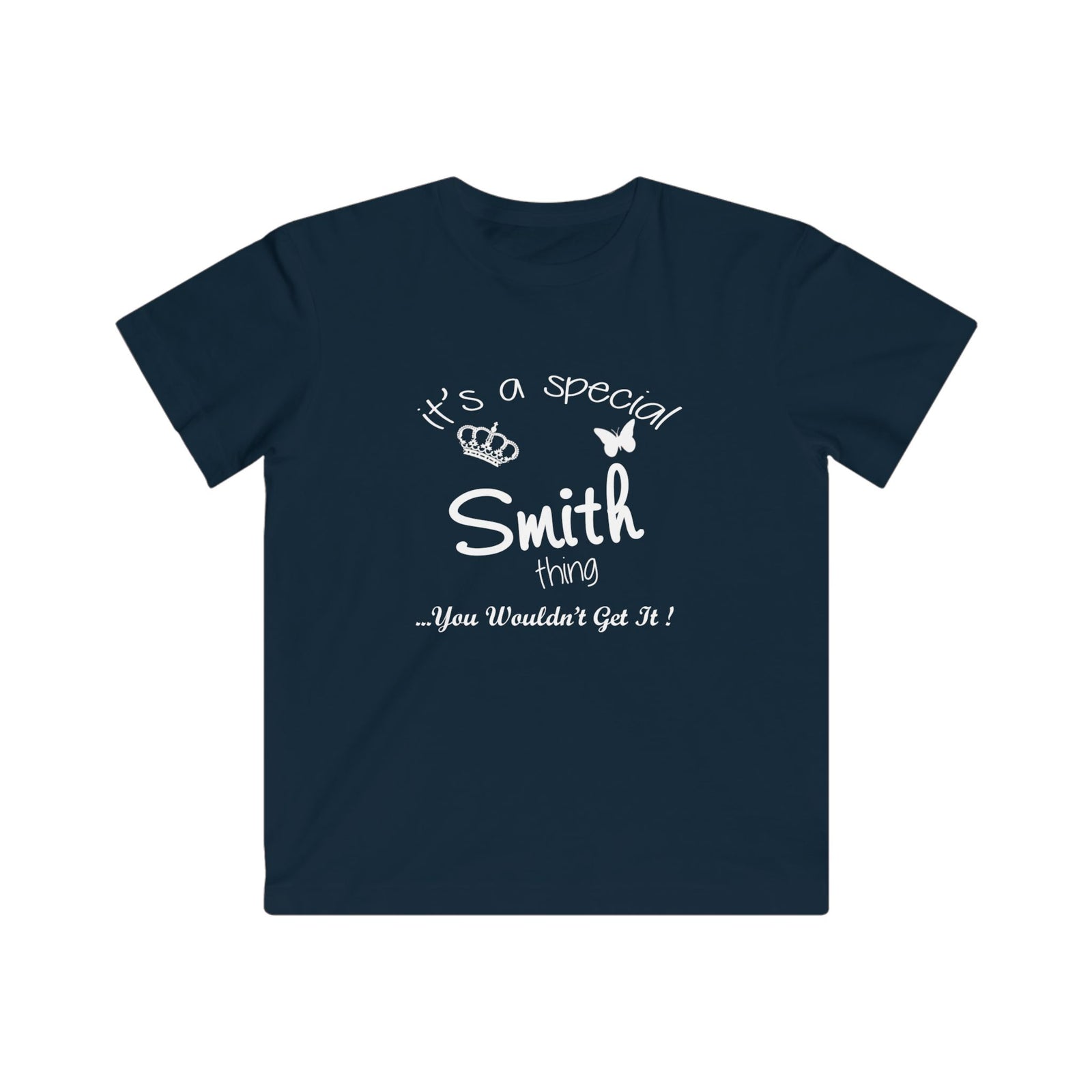 Delicate White Butterfly Silhouette — Kids