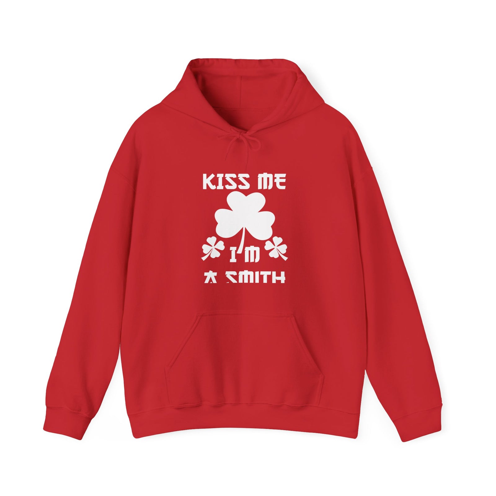 Kiss Me I'm A Smith Shamrock Design — Hoodie