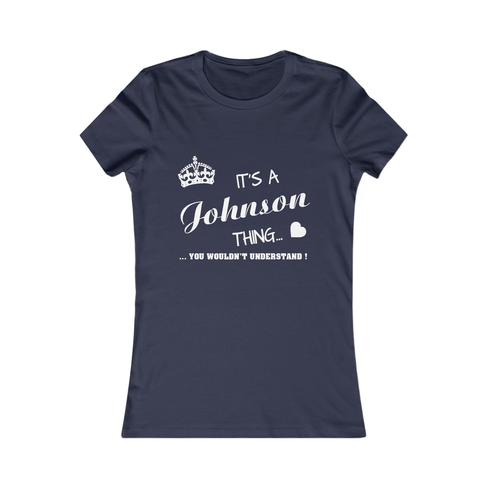 Minimalist White Script Design — Women Tee