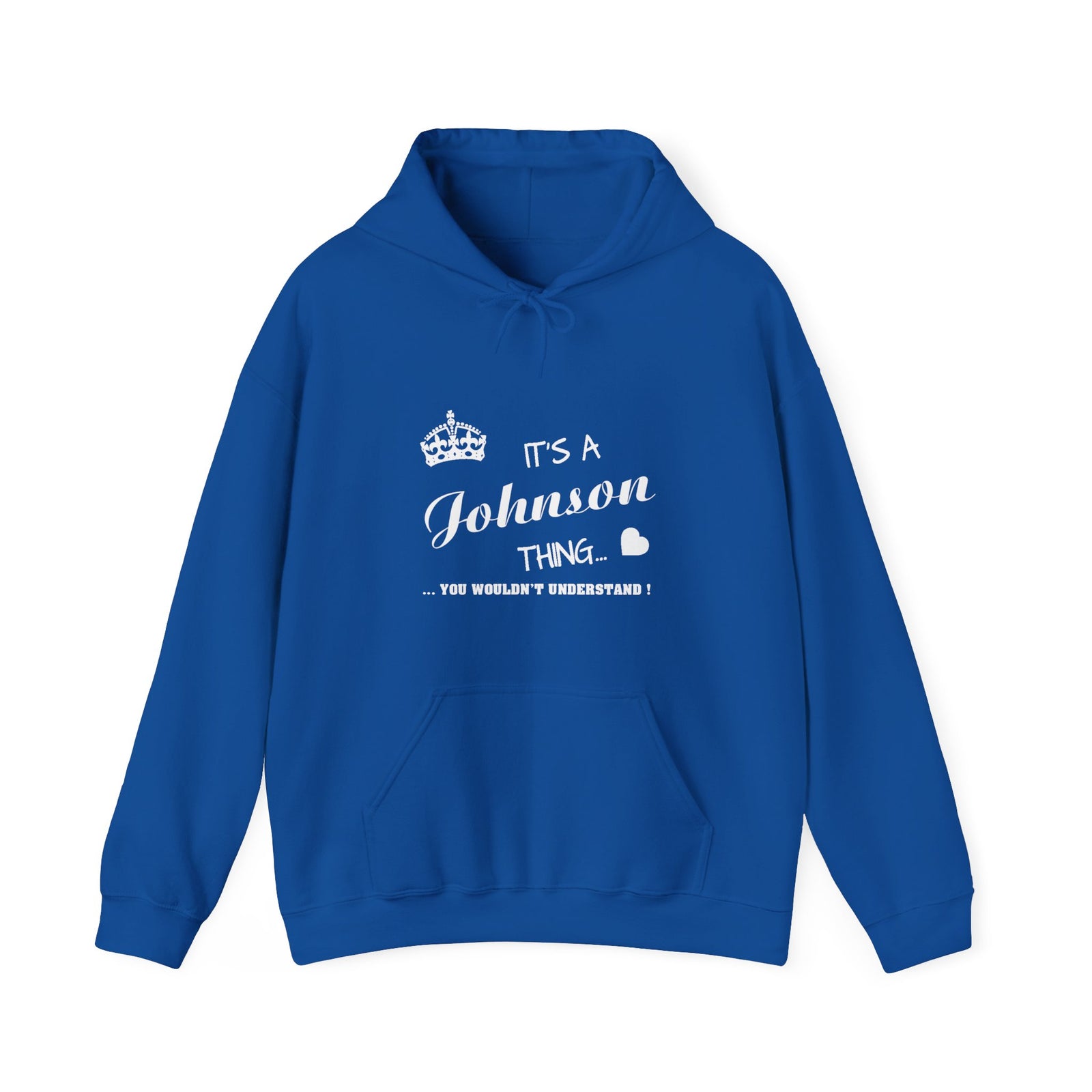 Minimalist White Script Design — Hoodie