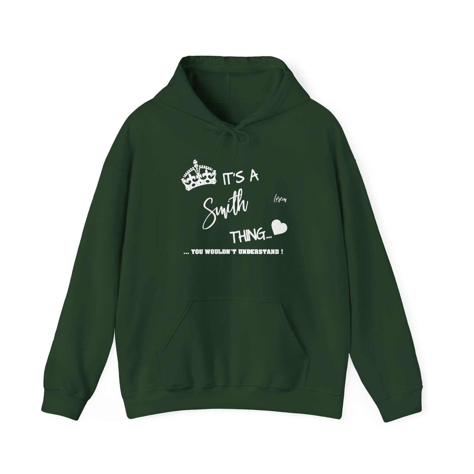 White Floral Line Art with Inspirational Text — Hoodie