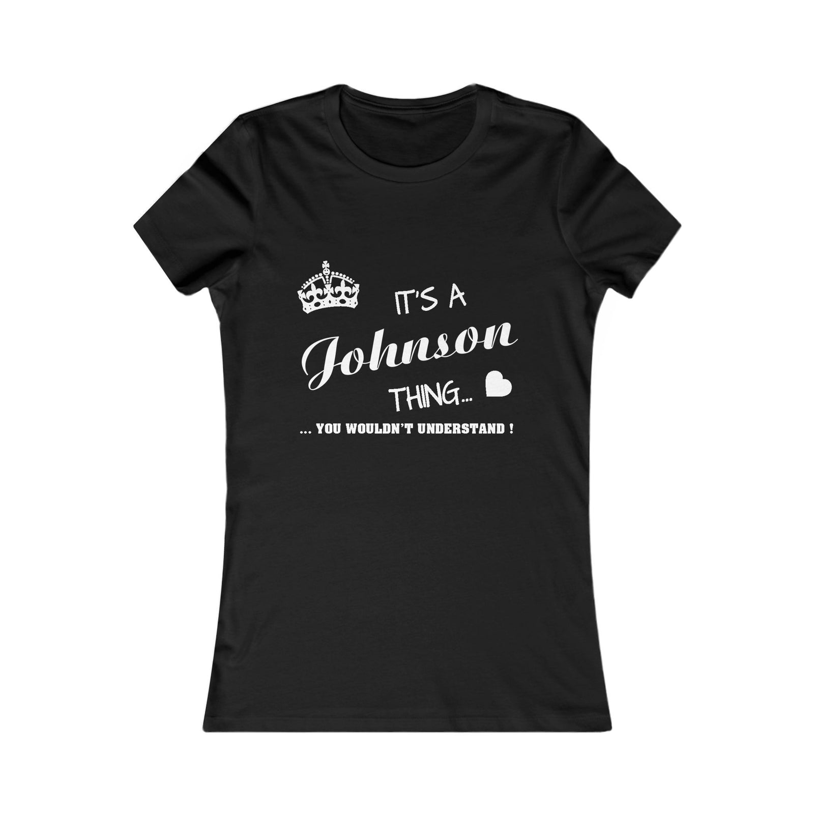 Minimalist White Script Design — Women Tee