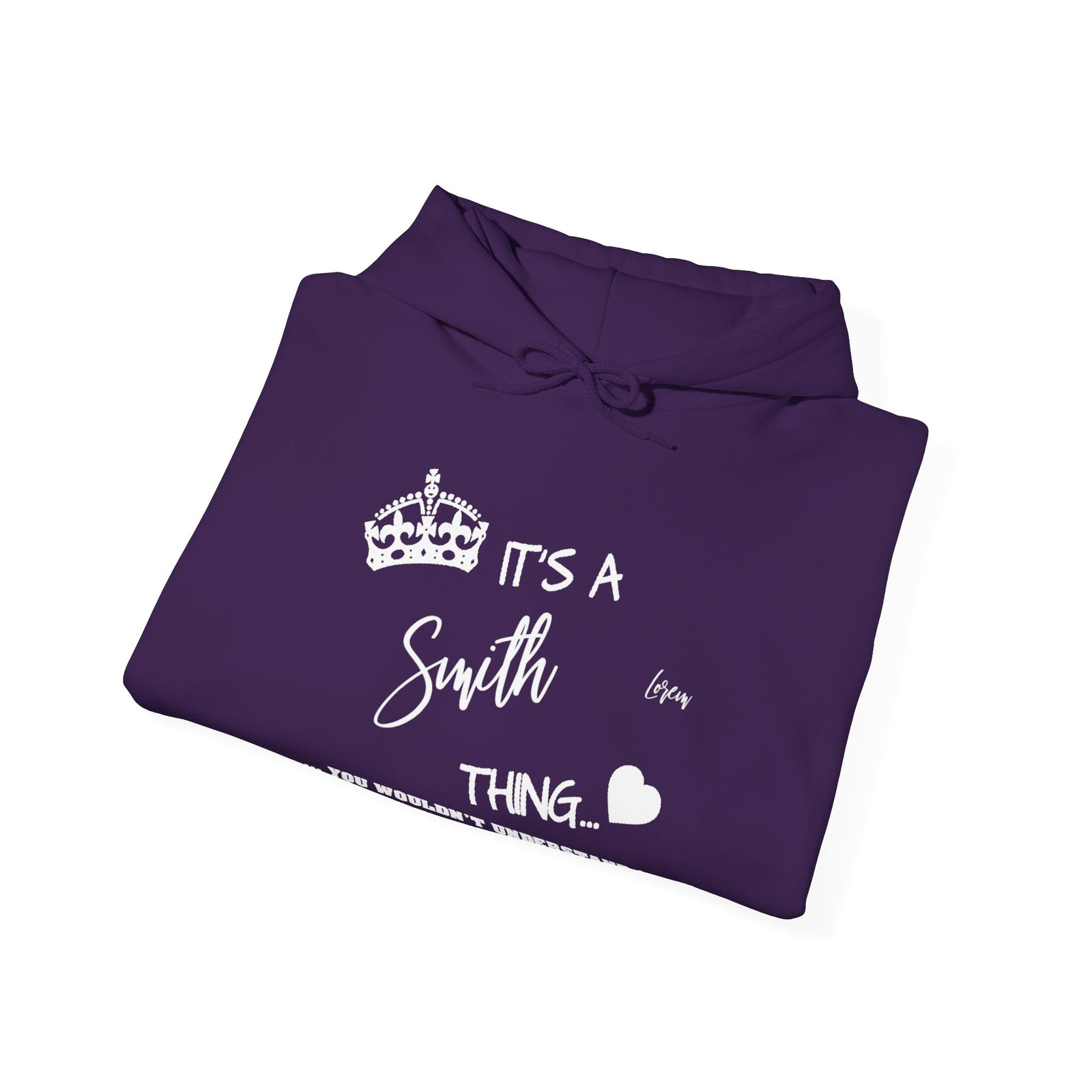 White Floral Line Art with Inspirational Text — Hoodie