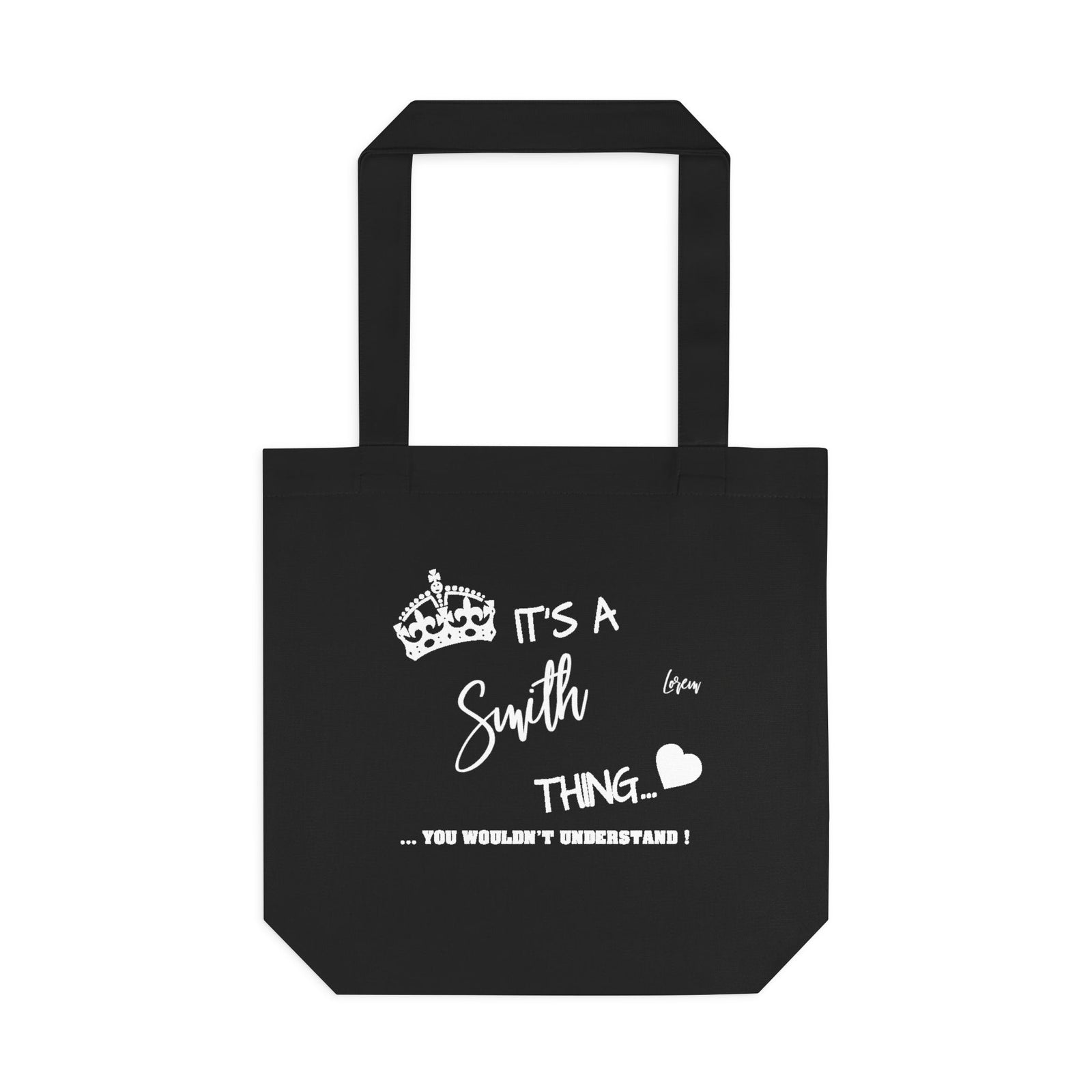 Bold Black Paw Print Heart Design — Cotton Tote Bag