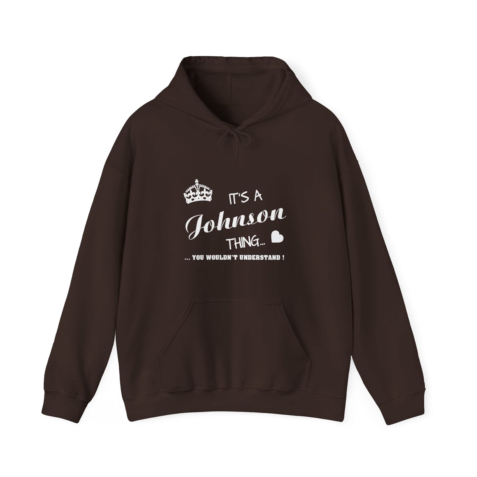 Minimalist White Script Design — Hoodie
