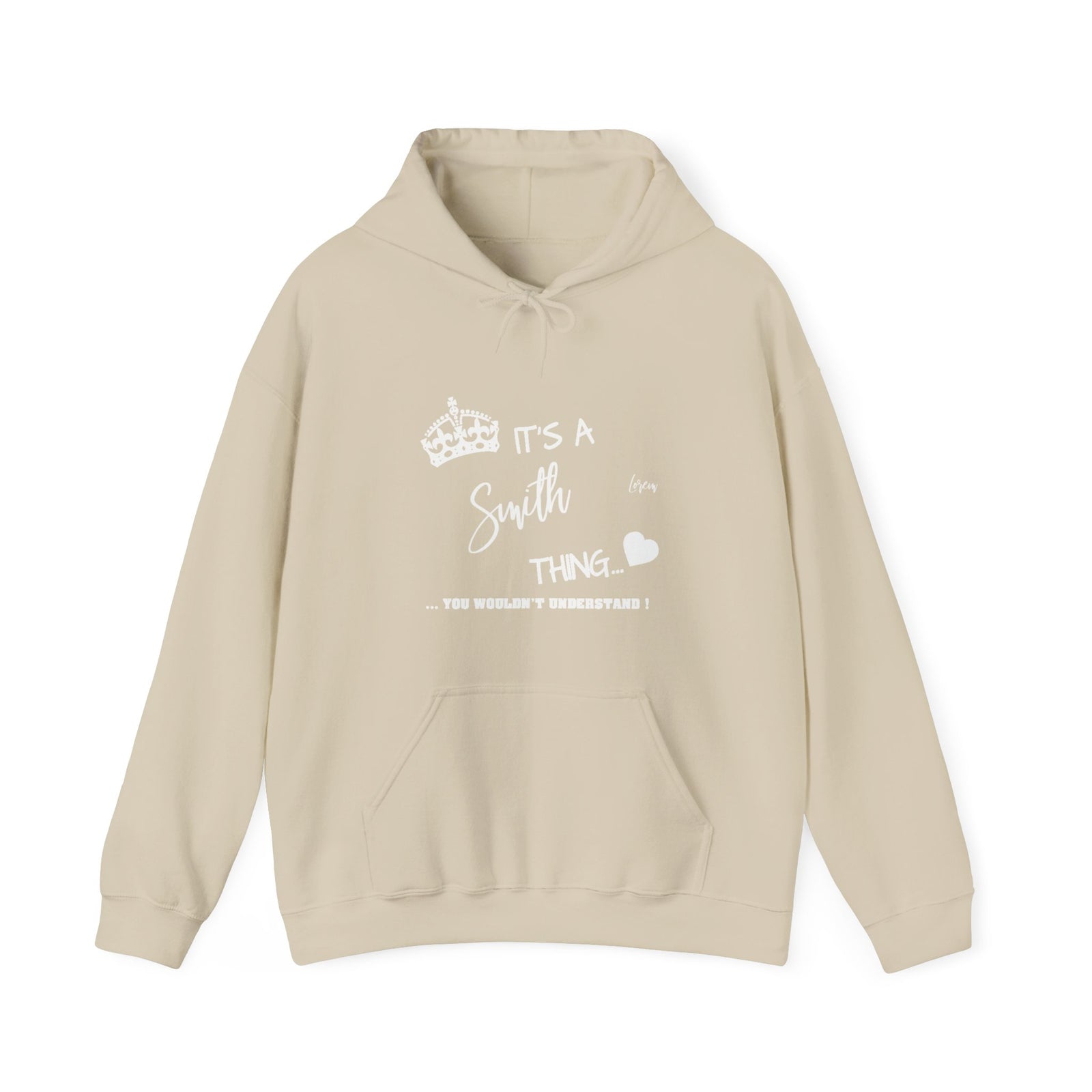Bold Black Paw Print Heart Design — Hoodie