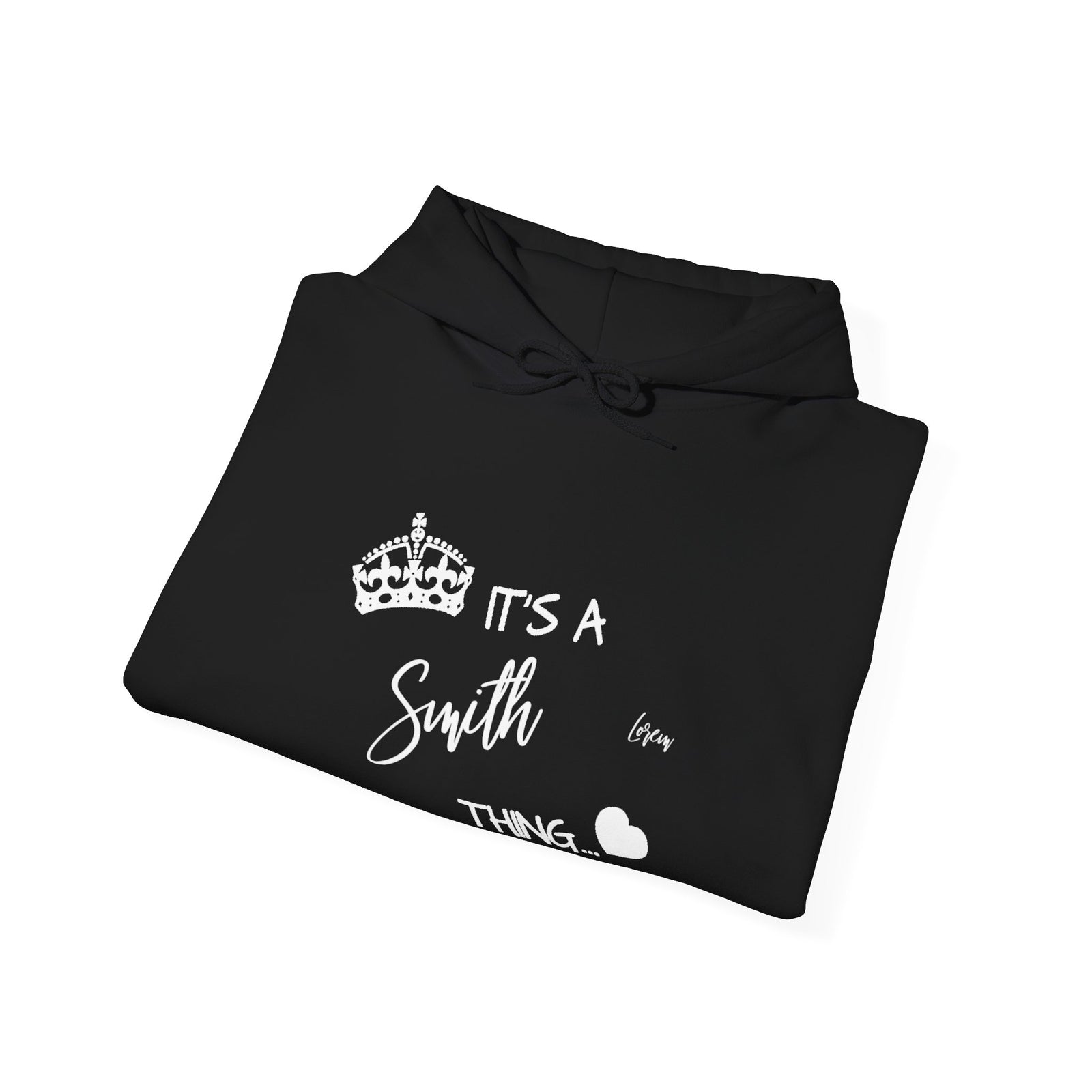 Minimalist White Text Design — Hoodie