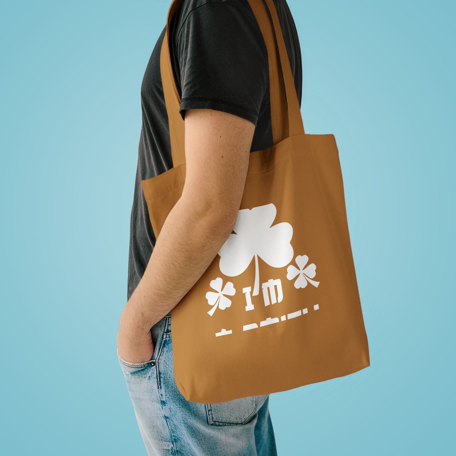 Kiss Me I'm A Smith Shamrock Design — Cotton Tote Bag