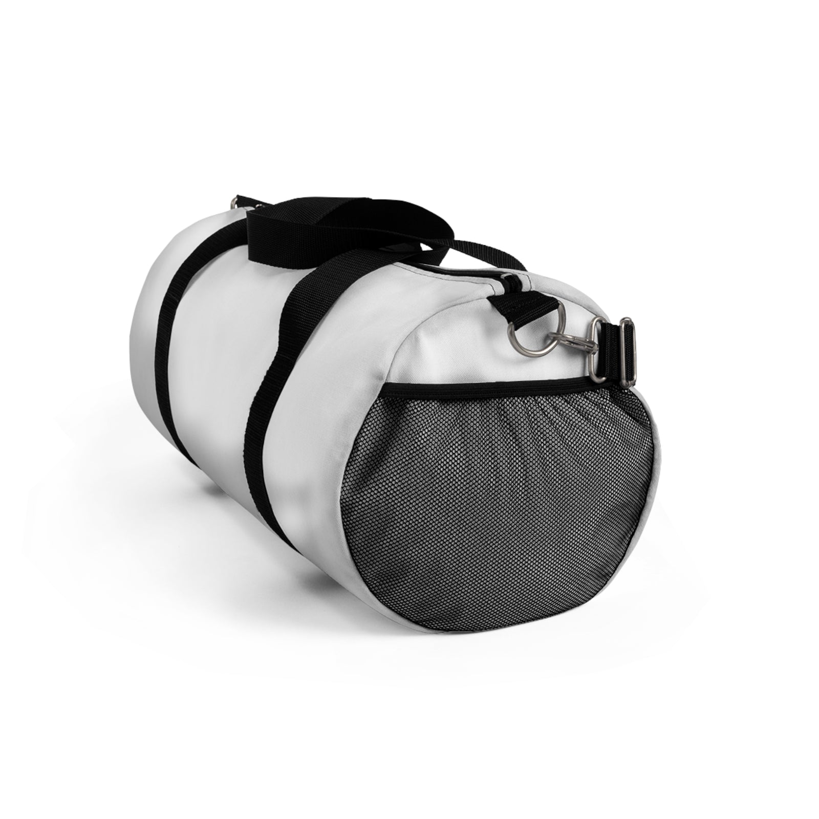 Elegant White Butterfly Silhouette — Duffel Bag