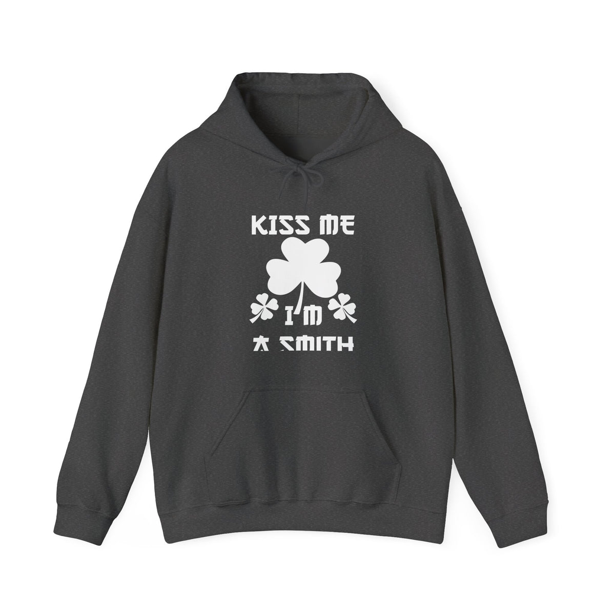 Kiss Me I'm A Smith Shamrock Design — Hoodie
