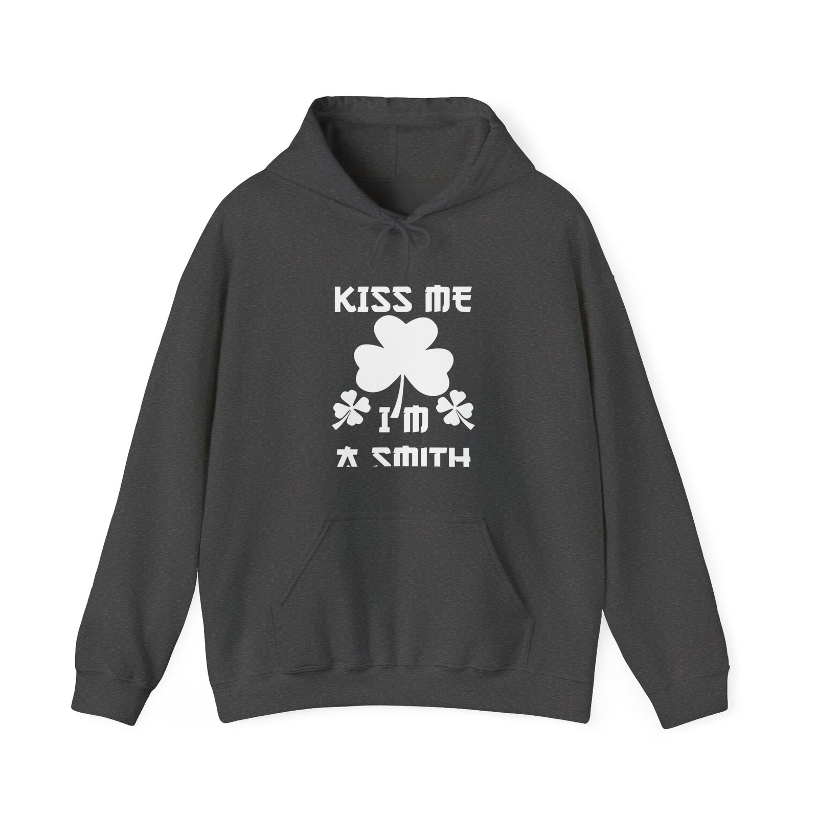 Kiss Me I'm A Smith Shamrock Design — Hoodie