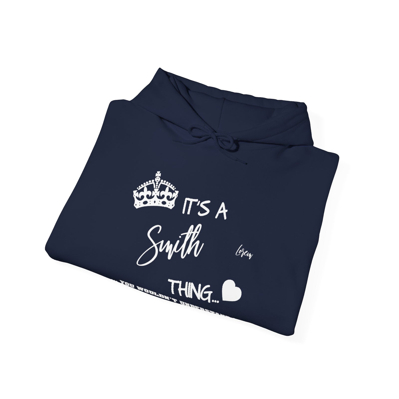 White Floral Line Art with Inspirational Text — Hoodie