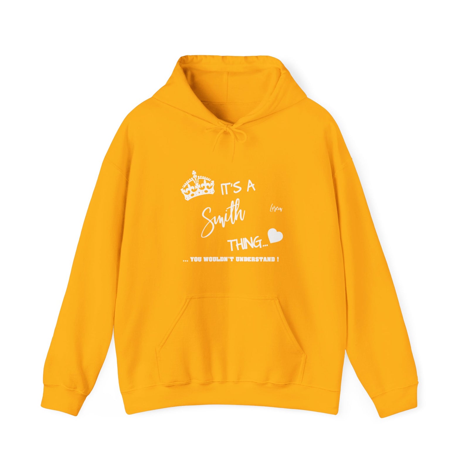 Bold Black Paw Print Heart Design — Hoodie