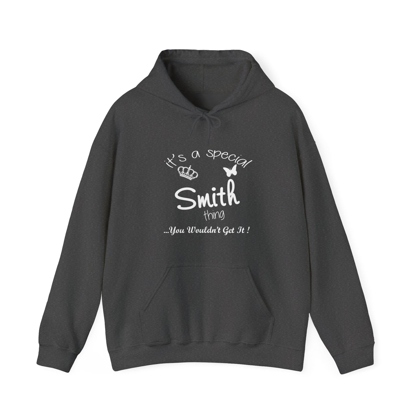 Delicate White Butterfly Silhouette — Hoodie