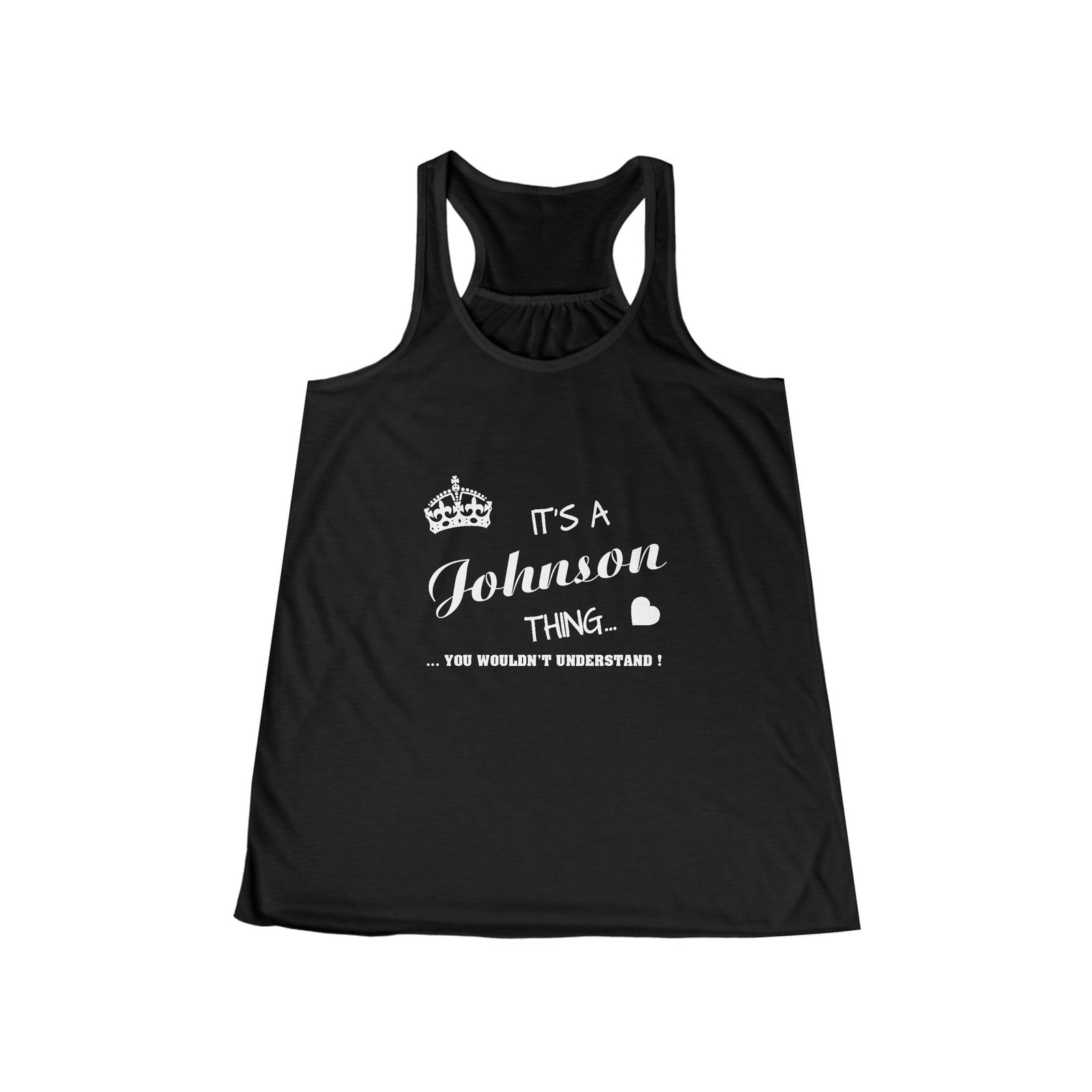 Minimalist White Script Design — Tank