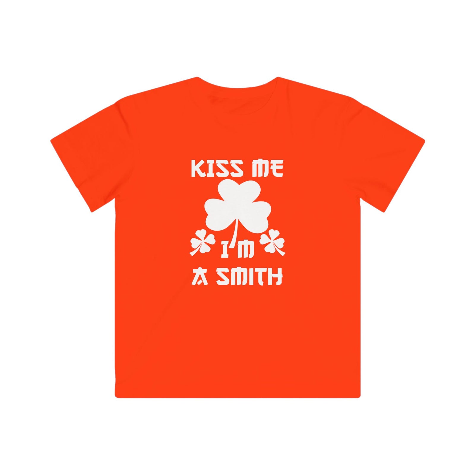Kiss Me I'm A Smith Shamrock Design — Kids