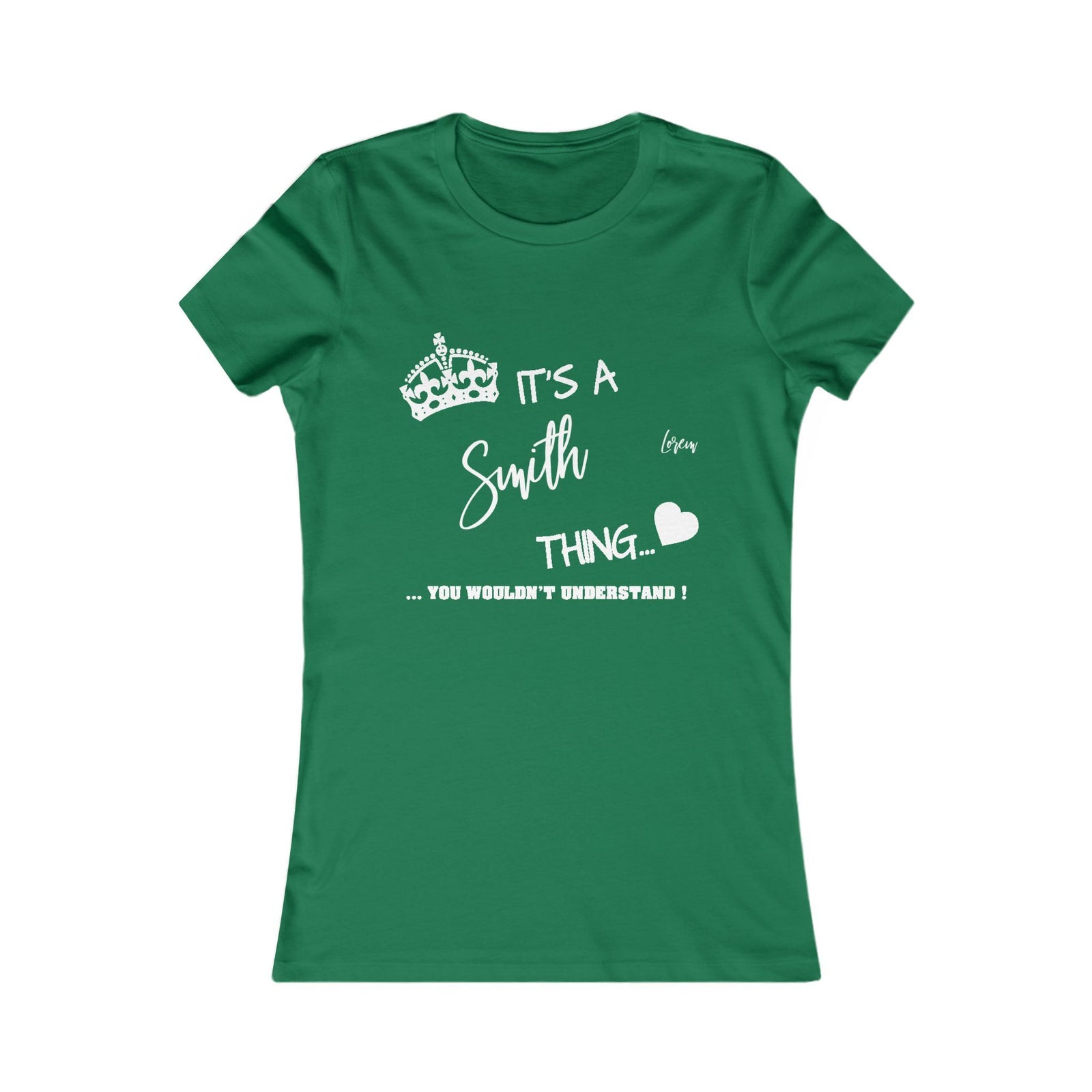 Minimalist White Text Design — Women Tee