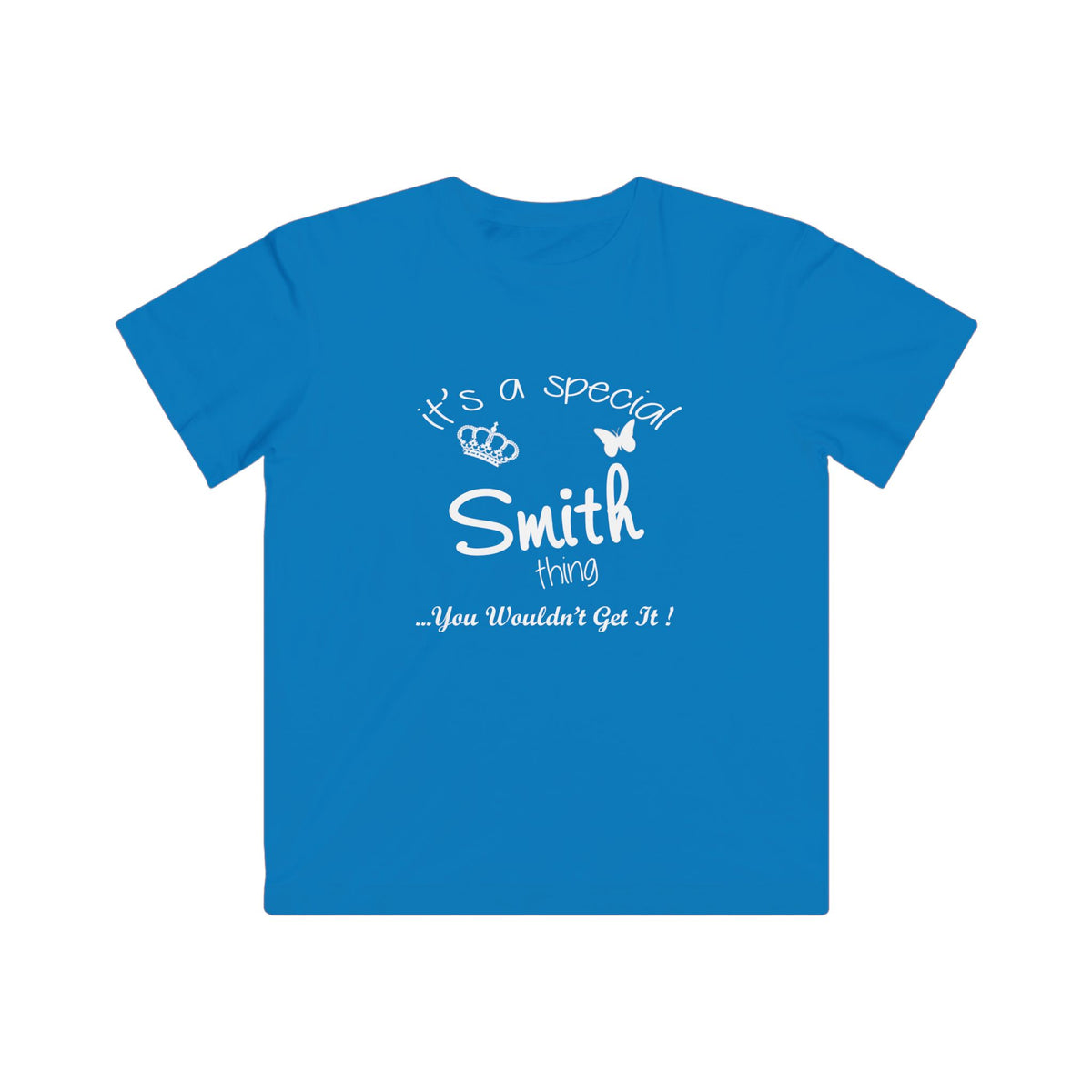 White Lucky Butterfly Minimalist Design — Kids