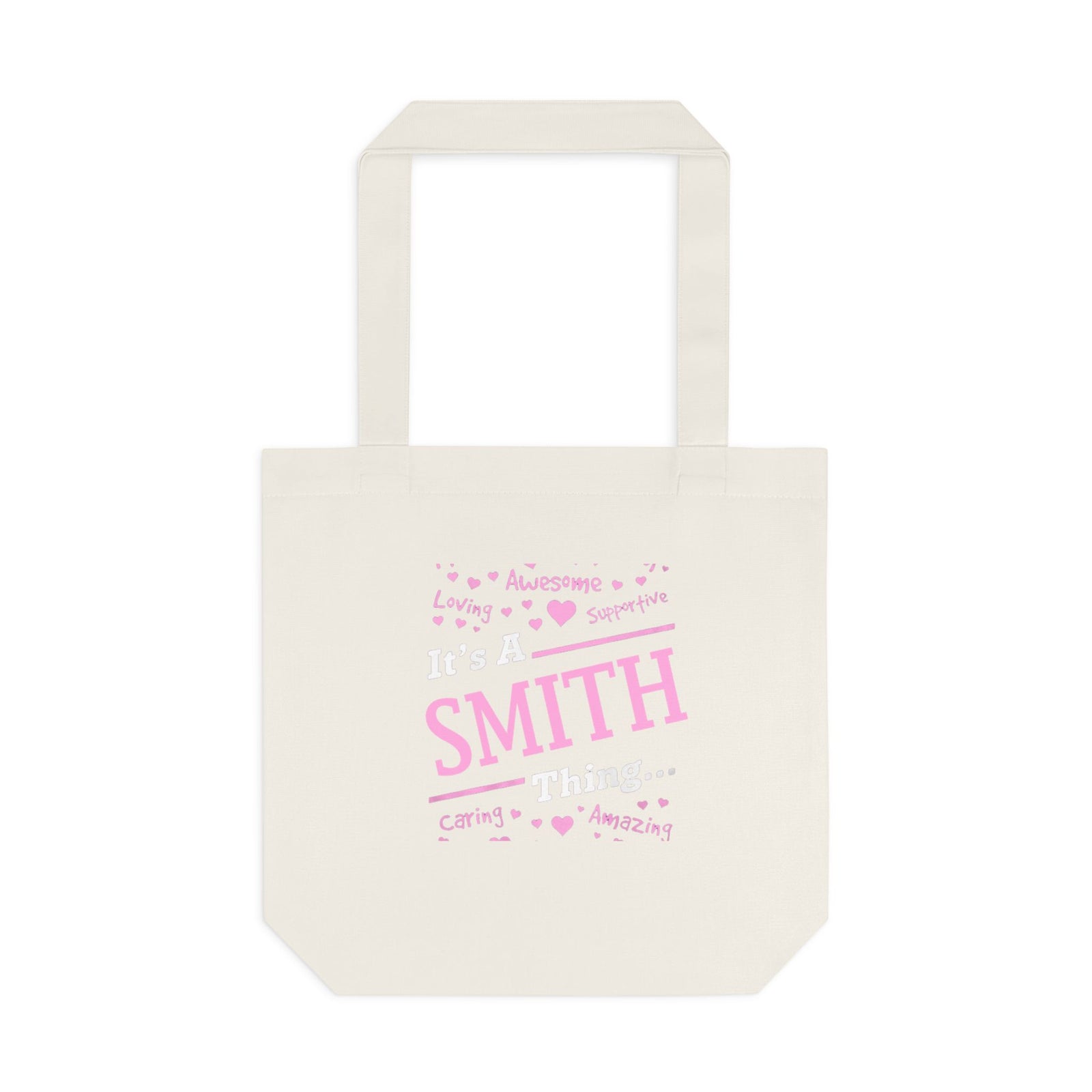 Positive Words Heartburst Design — Cotton Tote Bag