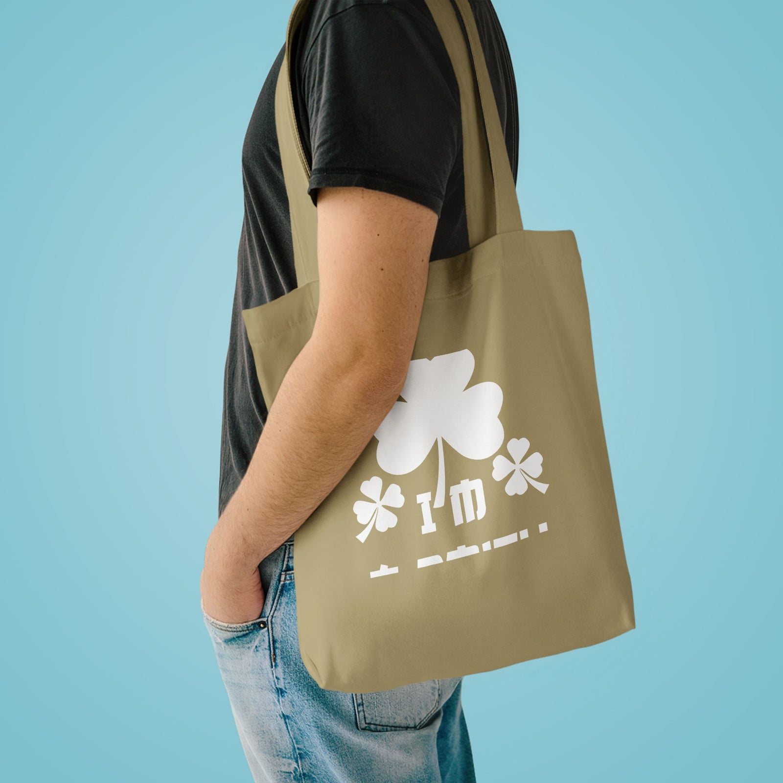 Kiss Me I'm A Smith Shamrock Design — Cotton Tote Bag