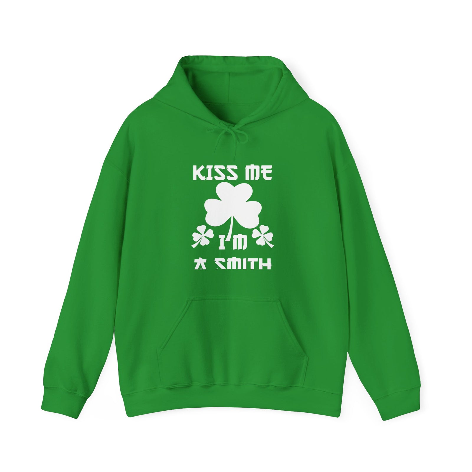 Kiss Me I'm a Smith Shamrock Design — Hoodie