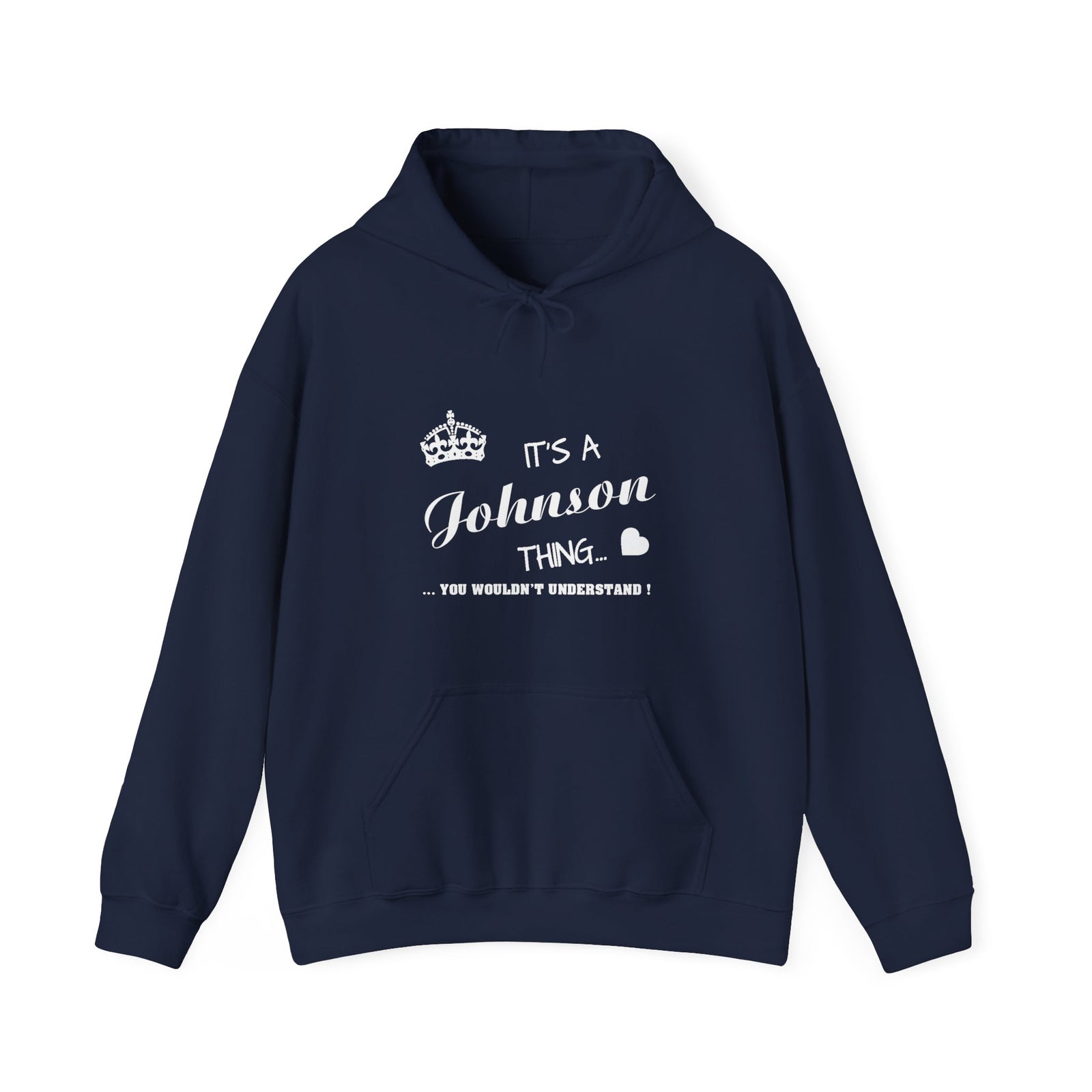 Minimalist White Script Design — Hoodie