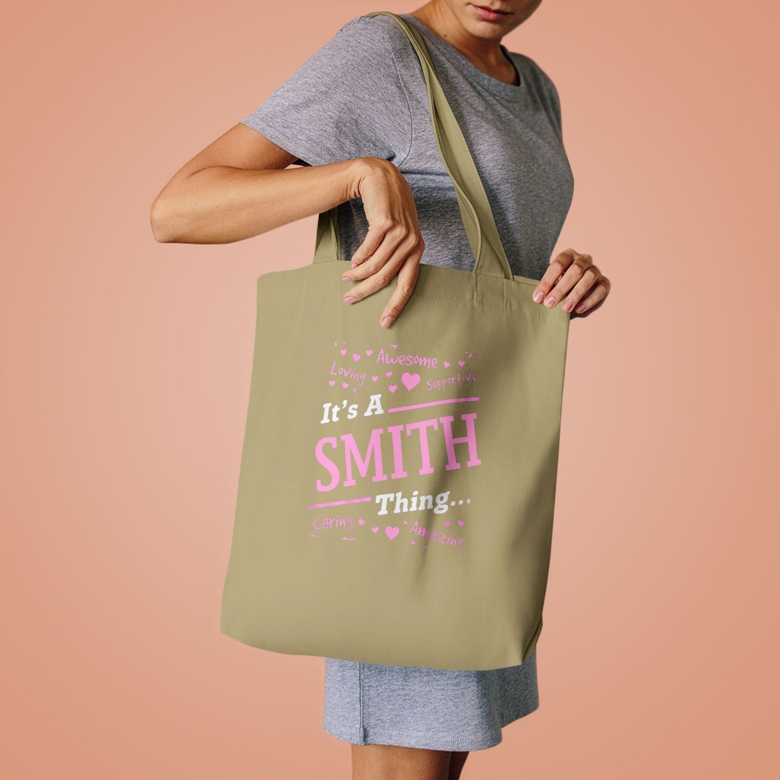 Positive Words Heartburst Design — Cotton Tote Bag